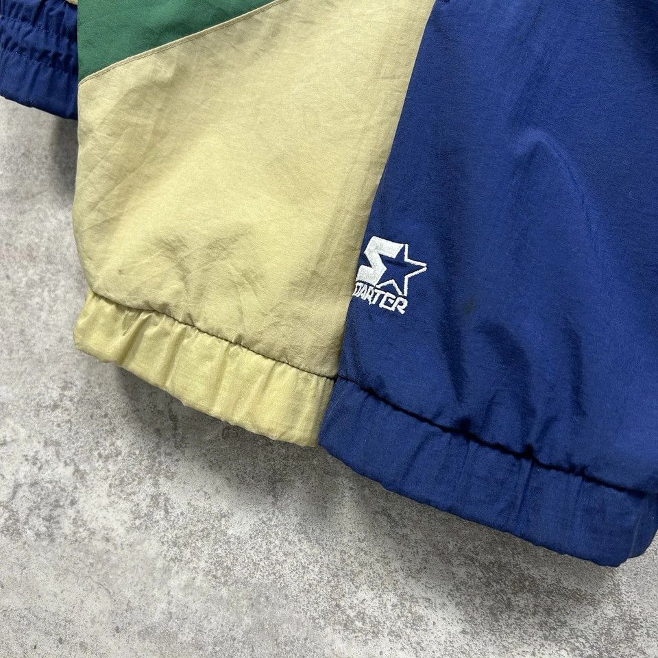 NCAA × Starter × Vintage NOTRE DAME FIGHTING IRISH STARTER WINDBREAKER JACKET SIZE L Size US L / EU 52-54 / 3 - 7 Thumbnail