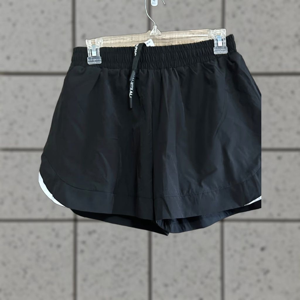 Vintage Infinity Pull Men Athletic Shorts Medium Black with Pockets Sports Cross Training Gym Running Size US 31 - 1 Thumbnail