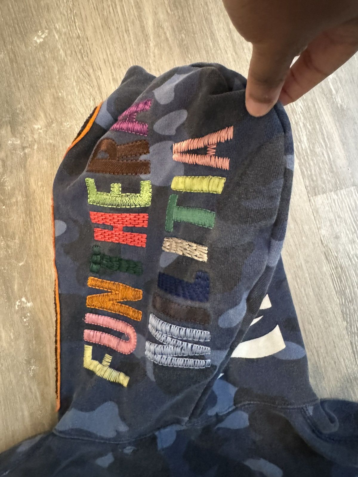 Bape Bape Blue Full Zip Up Hoodie with Camp Shark Head Size M Size US M / EU 48-50 / 2 - 4 Thumbnail