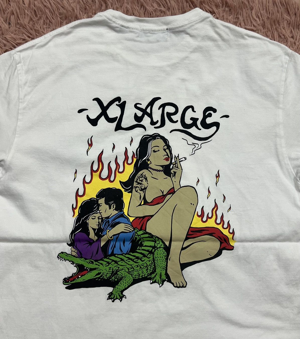 X-LARGE × Xlarge XLARGE T-Shirt Tobacco Street Crocodile Women's Size US M / EU 48-50 / 2 - 2 Thumbnail
