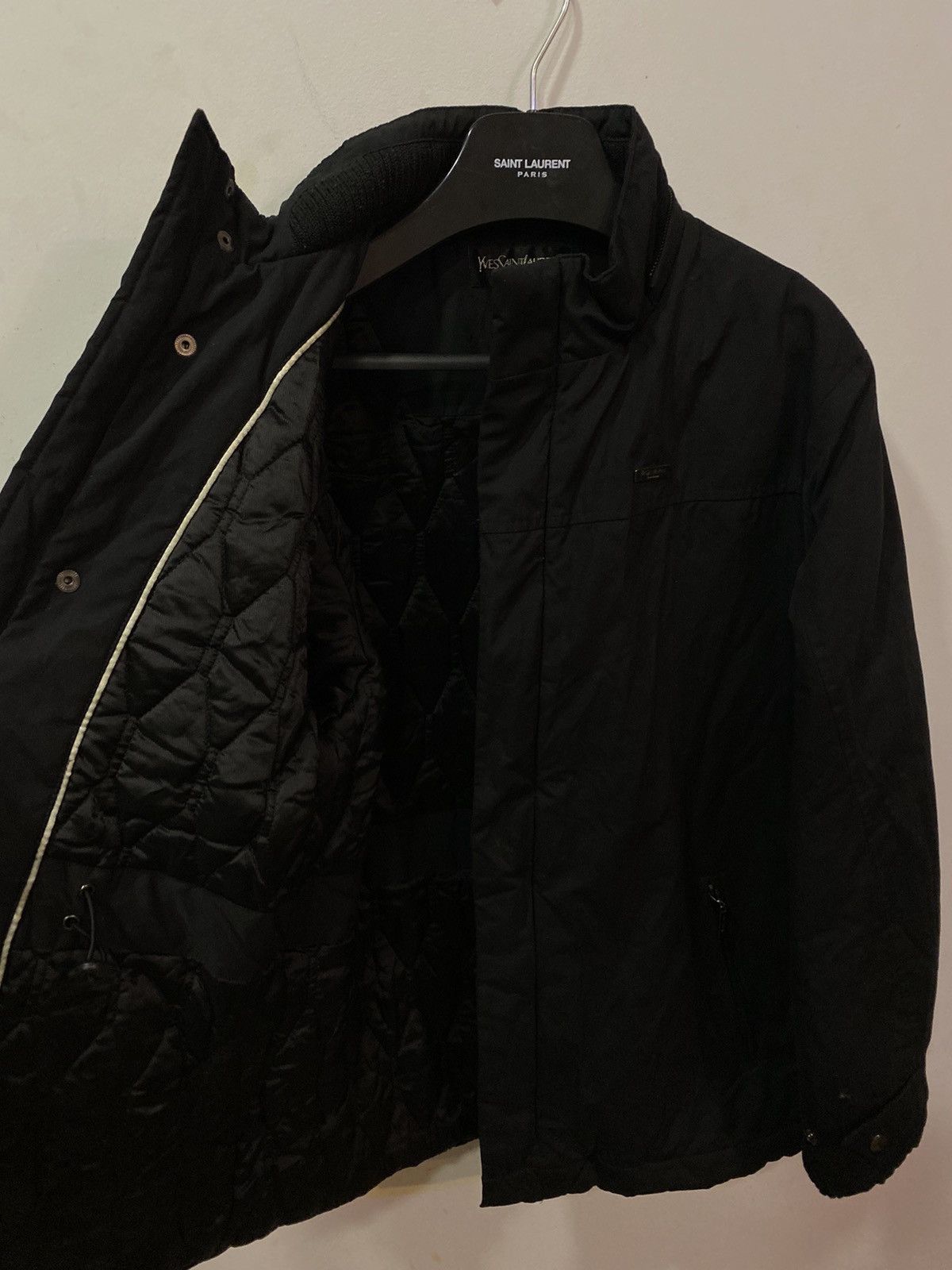 Yves Saint Laurent Winter Warm YSL Jacket Black Vintage Parka Bomber Size US S / EU 44-46 / 1 - 4 Thumbnail