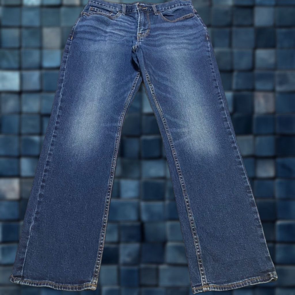 Old Navy Old Navy Jeans Mens 32x32 Blue Denim Medium Wash Straight Leg Mid Rise Flex Shirt Mens 32 Blue Denim Jeans Vintage Not N/A Size US 32 / EU 48 - 1 Thumbnail