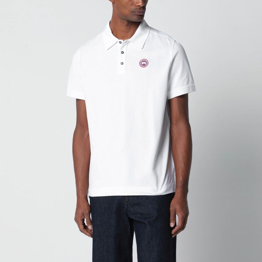 Canada Goose o1d2blof0226 Polo Shirt With Patch Logo in White Size US XL / EU 56 / 4 - 1 Thumbnail