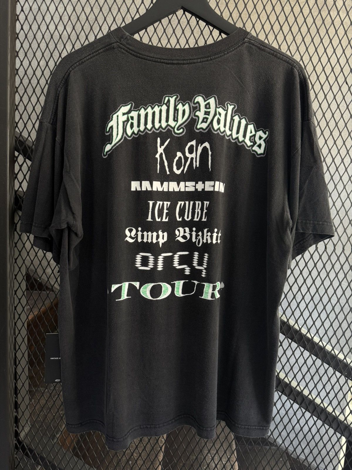 Band Tees Vintage 1998 Family Values Korn Limp Bizkit Rammstein Tour Size US XL / EU 56 / 4 - 5 Thumbnail