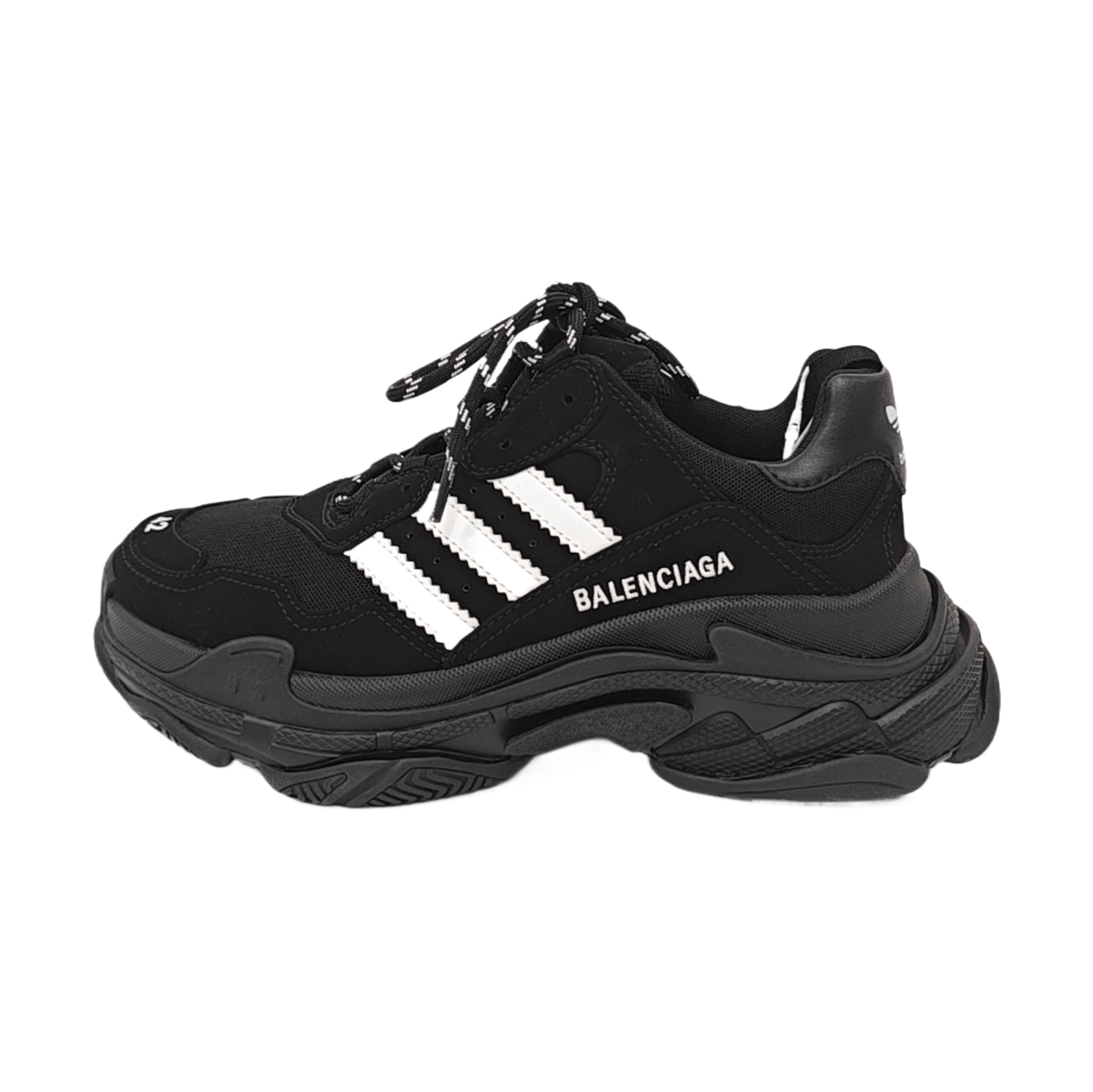 Balenciaga Balenciaga x Adidas Triple S Suede Sneakers 42 Size US 9 / EU 42 - 1 Thumbnail