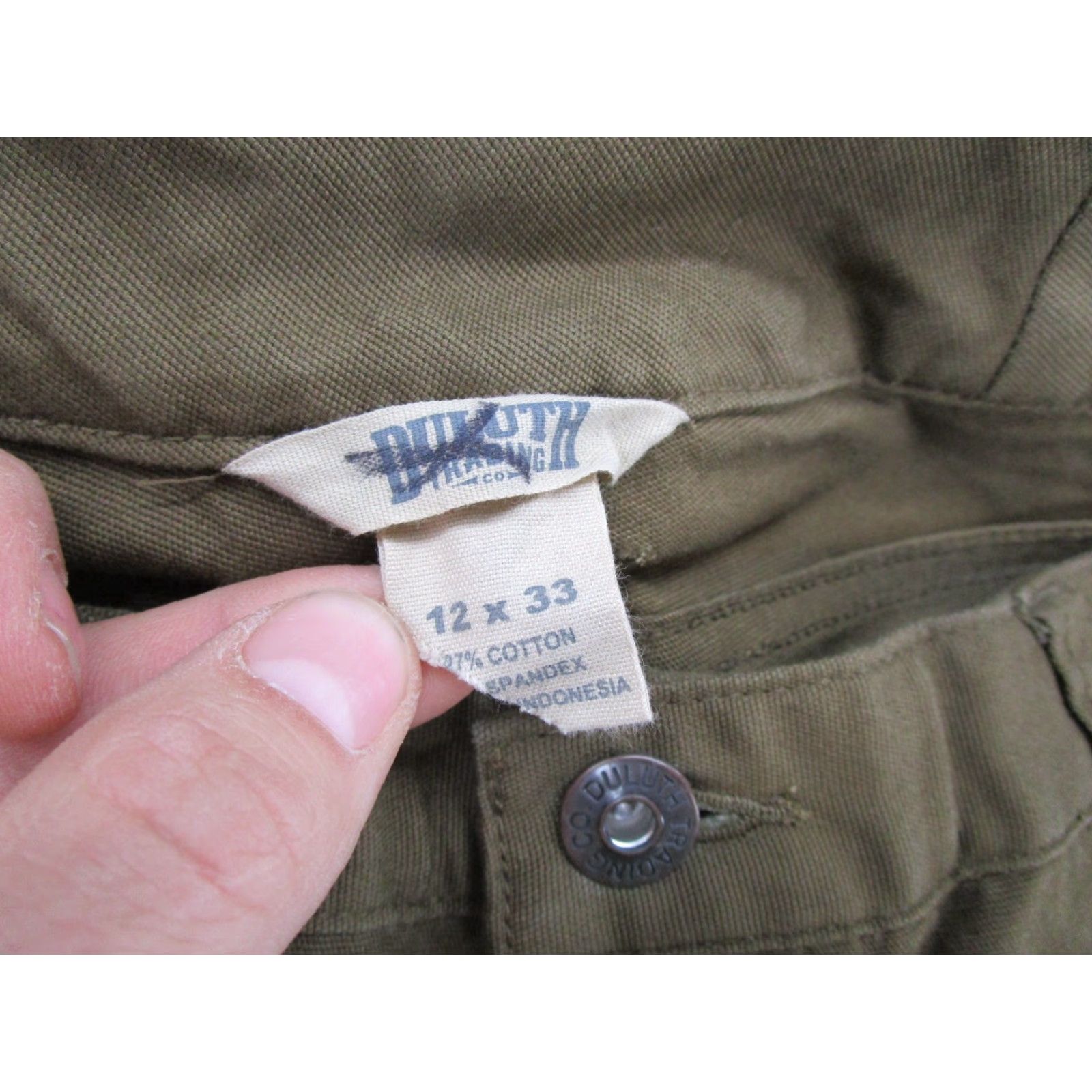 Doublet Duluth Trading Women's Size 12x33 Canvas Double Knee Work Pants Slim Leg NEW Size 34" / US 12 / IT 48 - 5 Thumbnail