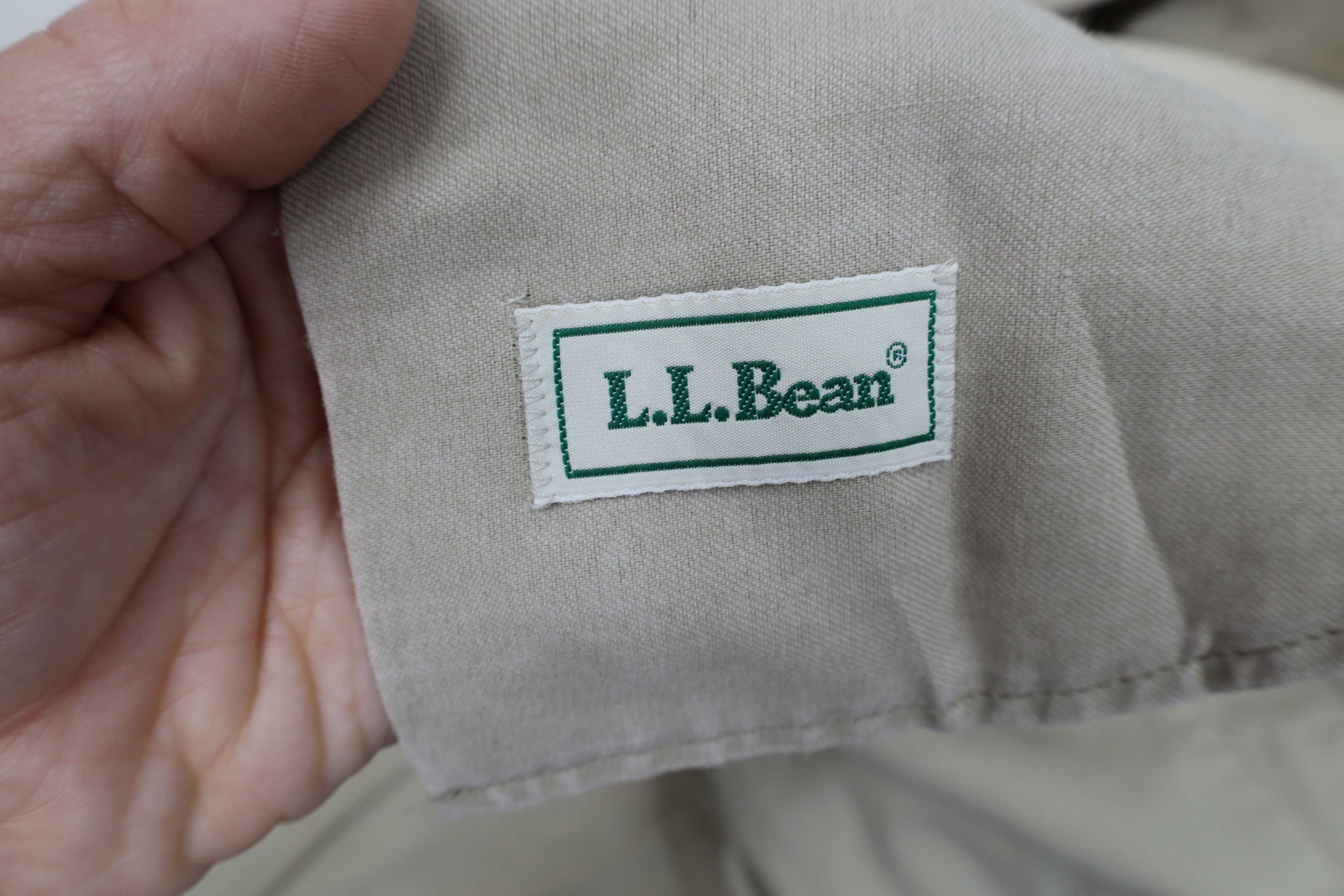 L.L. Bean × Vintage Vintage 90s LL Bean Heavy Safari Bush Wide Leg Cargo Pants Size US 38 / EU 54 - 8 Thumbnail