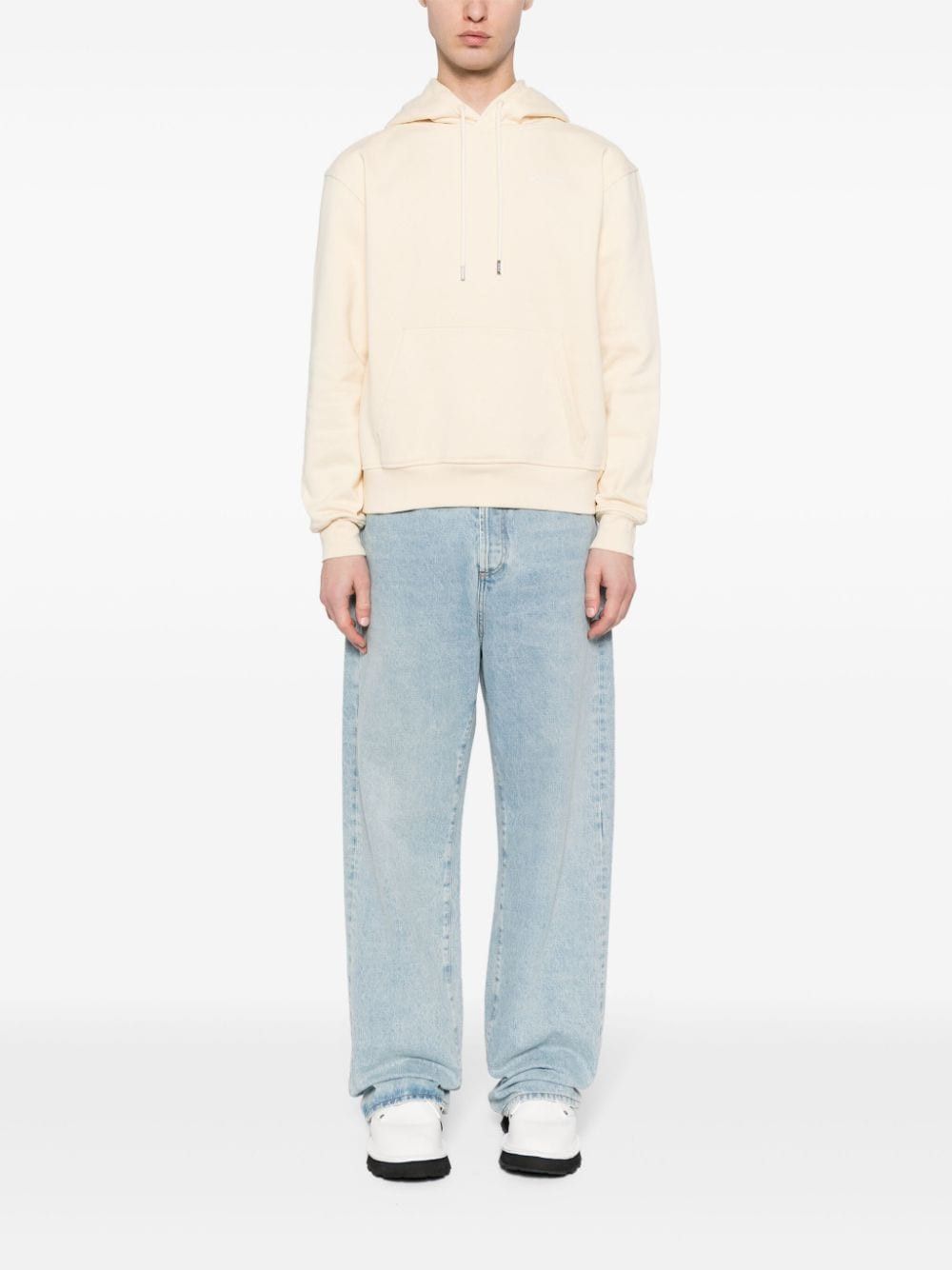 Jacquemus o1s22i1n1024 Unisex Hooded Sweatshirt in Beige Size US S / EU 44-46 / 1 - 2 Thumbnail
