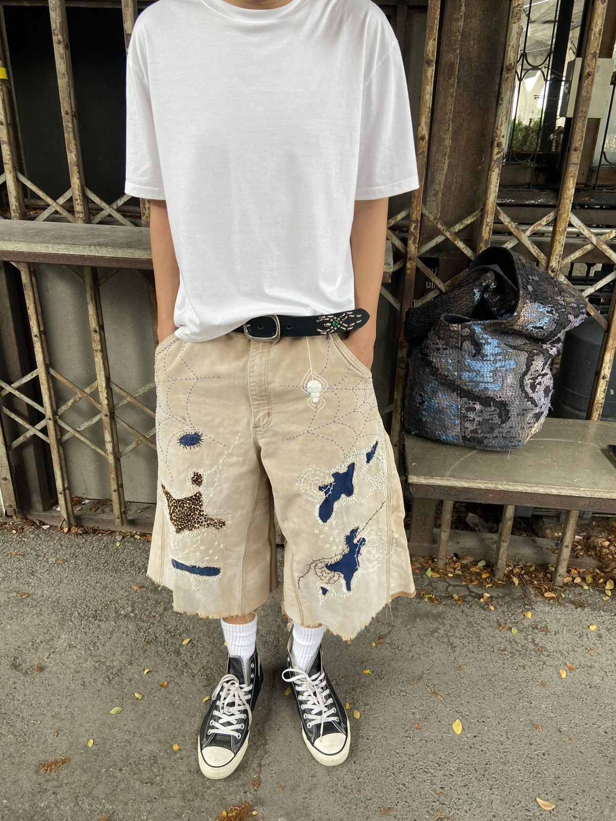 Japanese Brand Boro Patchwork Carhartt Carpenter Size US 36 / EU 52 - 4 Thumbnail