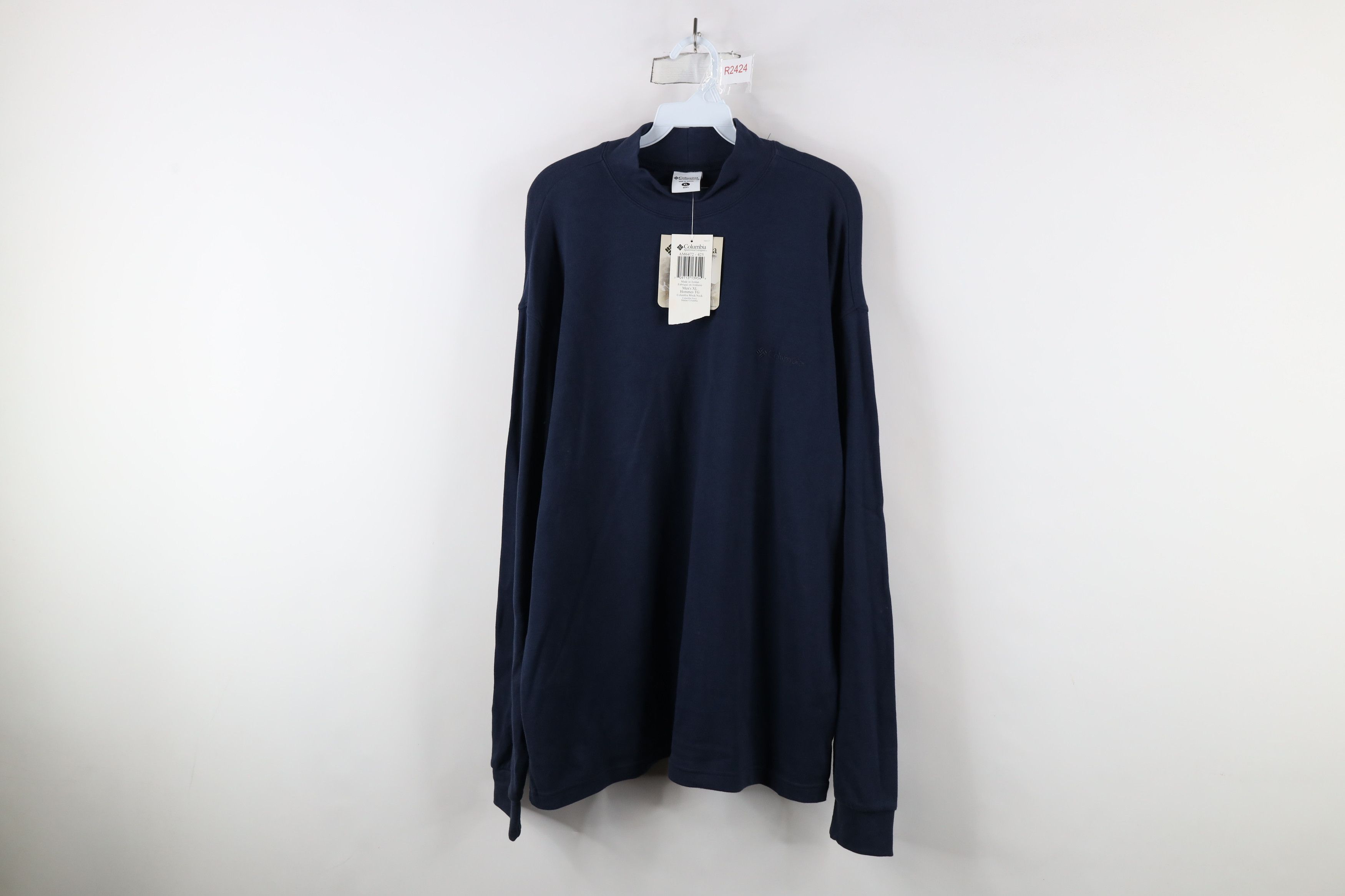 Columbia × Vintage Deadstock Vintage 90s Columbia Mock Neck Long Sleeve T-Shirt Size US XL / EU 56 / 4 - 1 Thumbnail