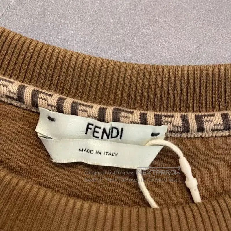 Other Fendi Men's Brown Cotton Long Sleeve Sweatshirt . Size US S / EU 44-46 / 1 - 7 Thumbnail