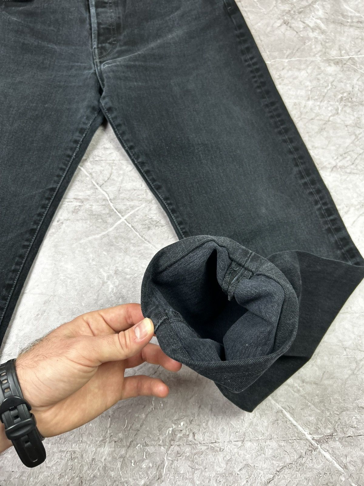 Diesel Pants Diesel Vintage Black Jeans Denim Luxury Y2k Baggy Fit Size US 30 / EU 46 - 9 Thumbnail