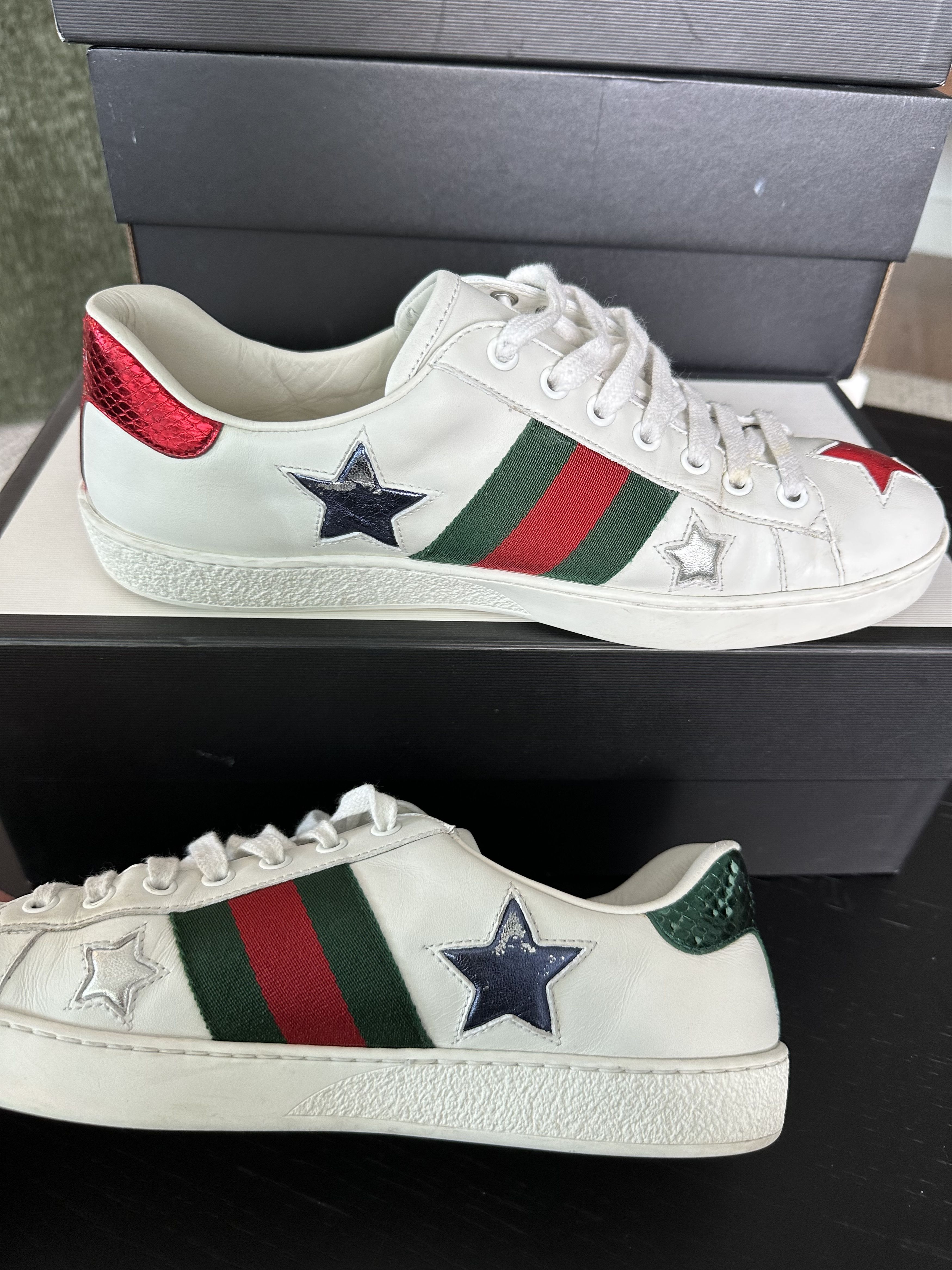 Gucci Ace Embroidered Leather Sneaker Size US 7.5 / EU 40-41 - 7 Thumbnail