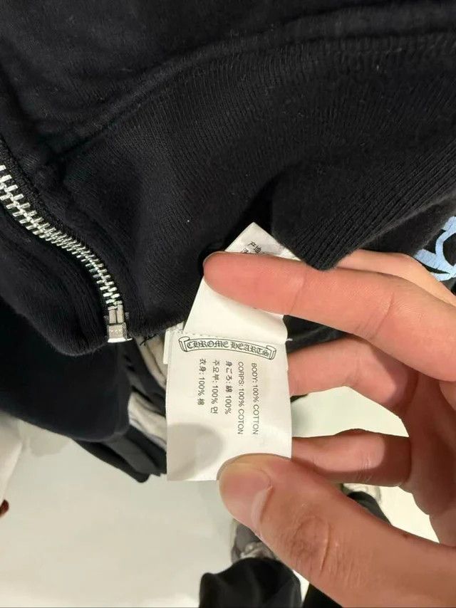 Chrome Hearts Chrome Hearts Blue Letters Sleeve Thermal Zip-Up Hoodie Size US L / EU 52-54 / 3 - 4 Thumbnail