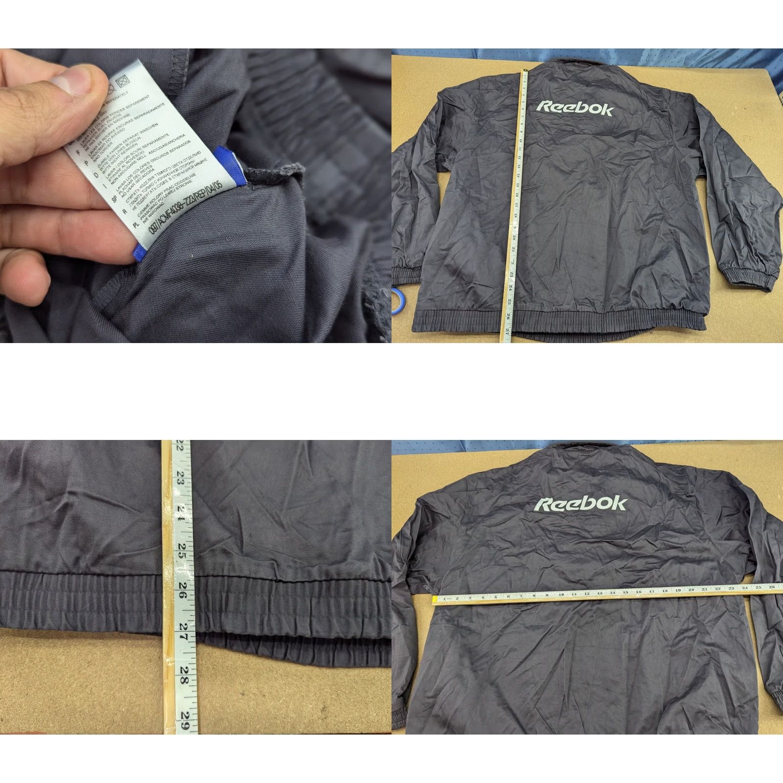 Reebok VINTAGE Reebok Football Training Top XL Gray 1/4 Zip Size US XL / EU 56 / 4 - 8 Thumbnail