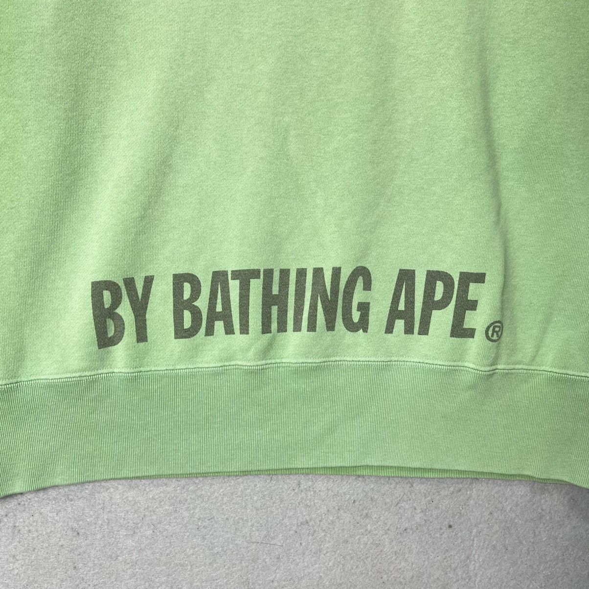 Bape Vintage BAPE Ape Head Crewneck Sweatshirt Green Japan Size US S / EU 44-46 / 1 - 10 Thumbnail