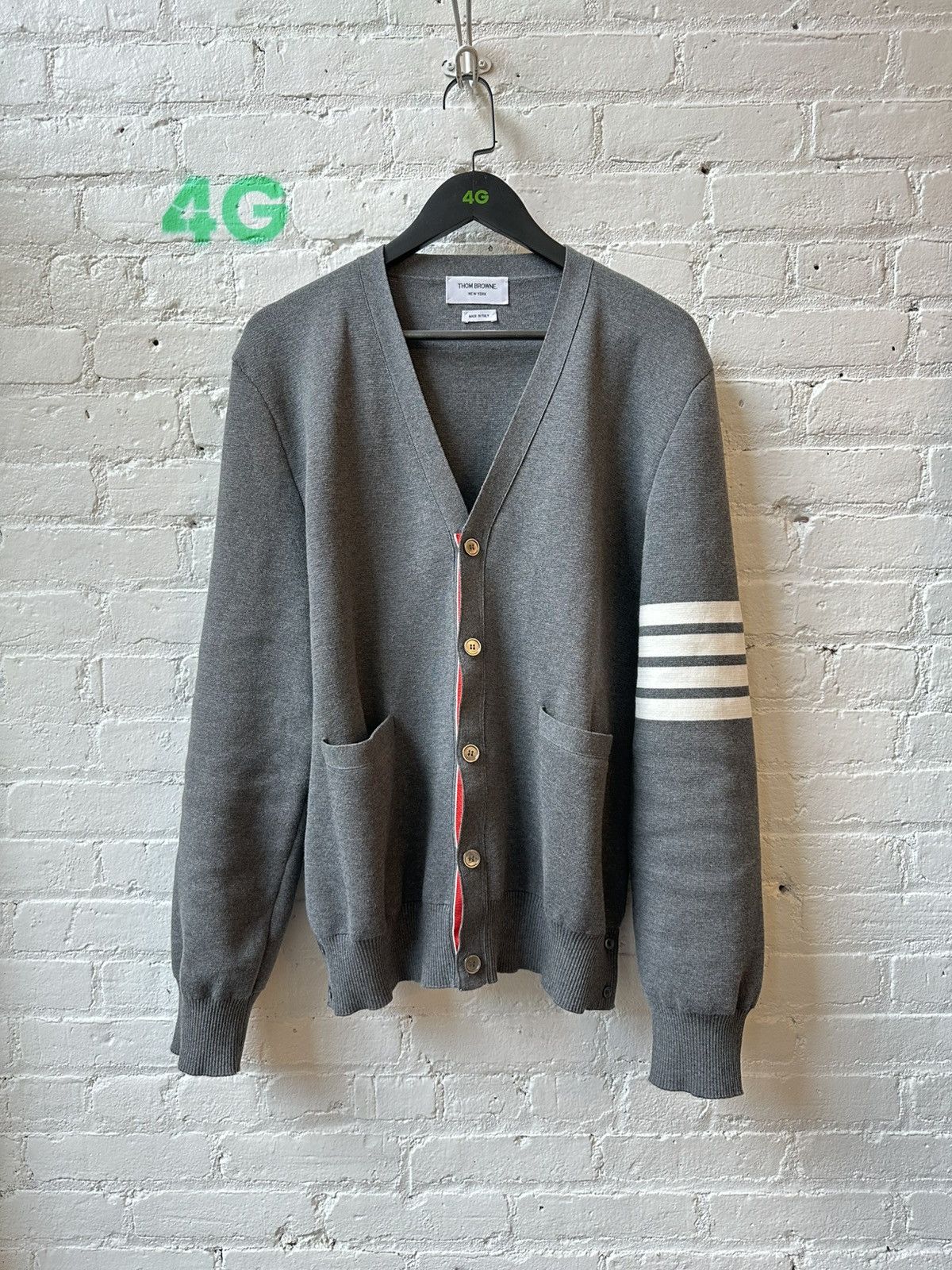 Thom Browne THOM BROWNE BUTTON UP SWEATER Size US L / EU 52-54 / 3 - 1 Thumbnail