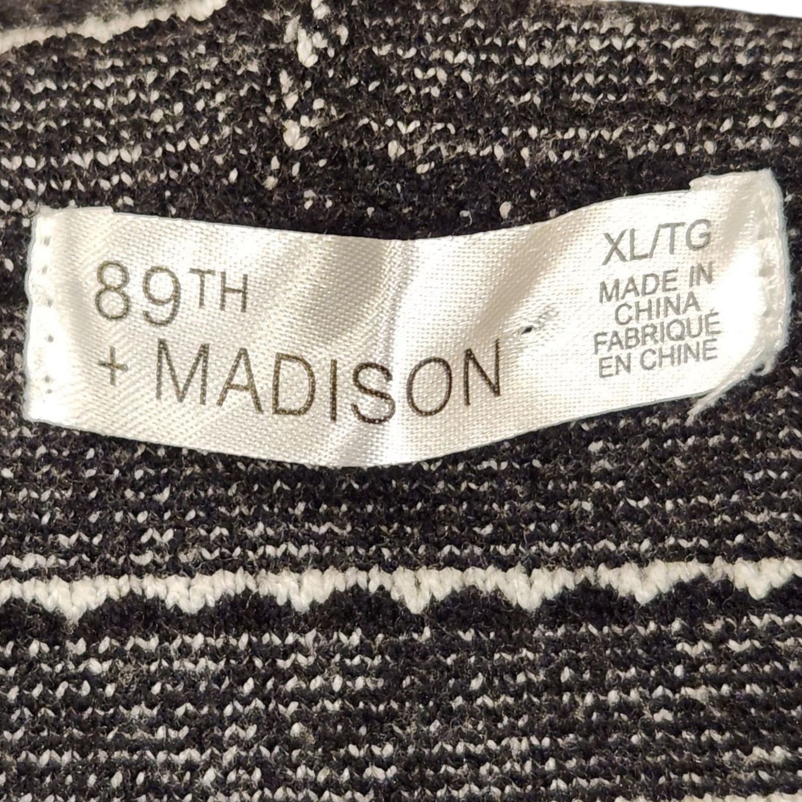 Carter's 89th + Madison Black & White Duster Size XL NWT, Small Flaw Size XL / US 12-14 / IT 48-50 - 4 Thumbnail