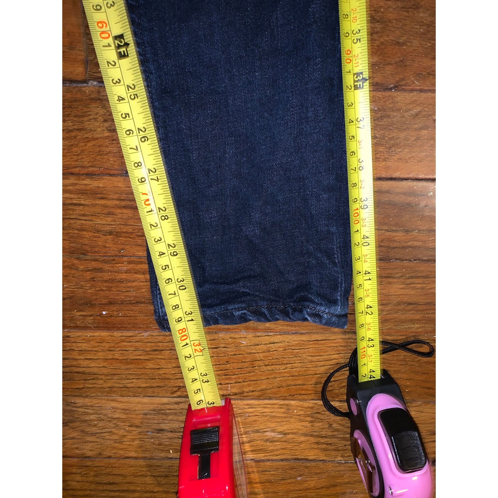 Nudie Jeans Nudie Jeans Lean Dean Dark Wash Jeans Men’s 30x34 Slim Taper Size US 30 / EU 46 - 9 Thumbnail