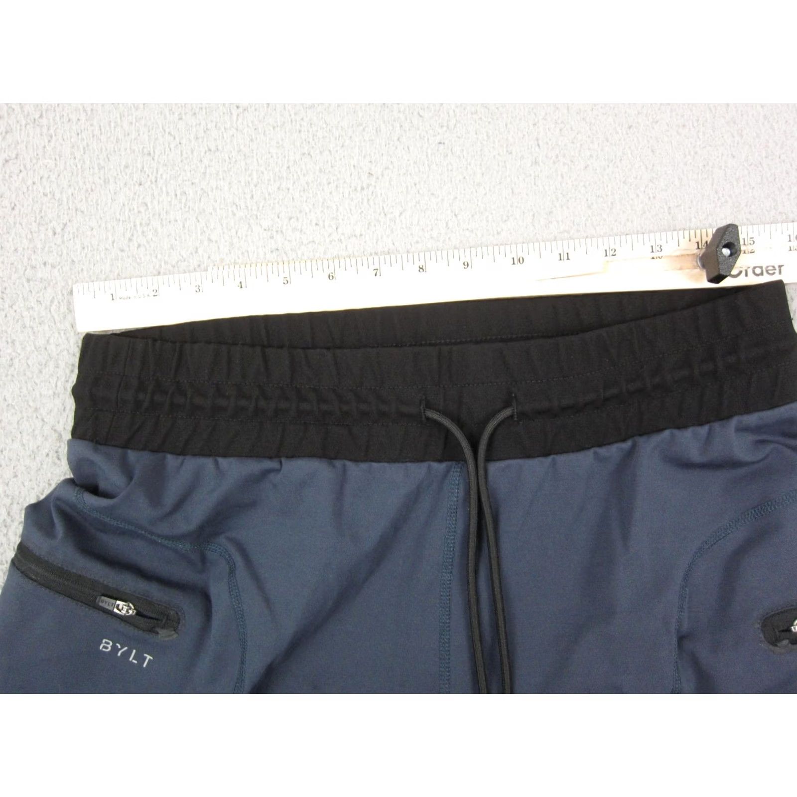 Asics BYLT Pants Mens Medium Blue Jogger Tapered Zip Mid Length Athletic Pants Size US 31 - 4 Thumbnail