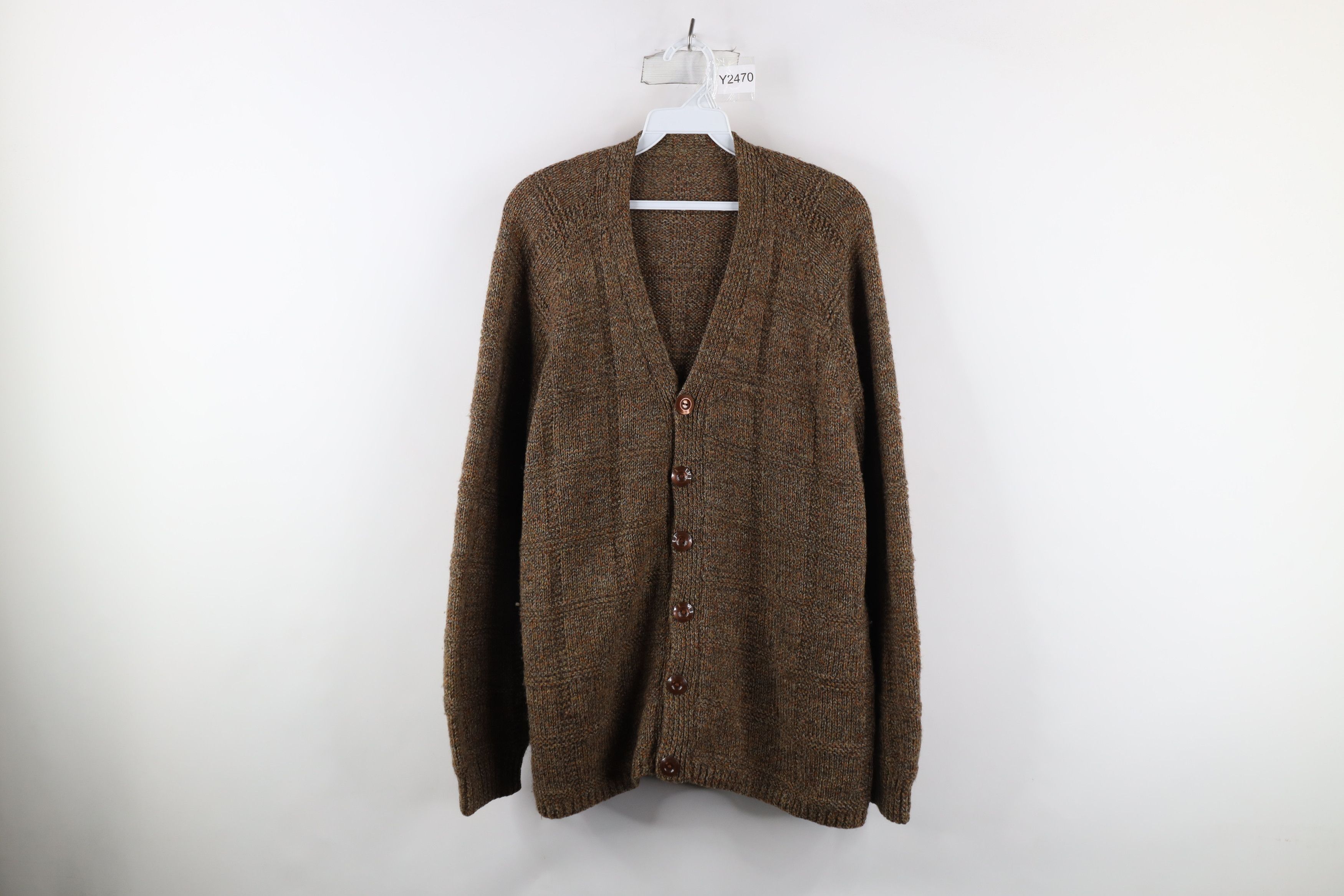 Vintage Vintage 60s Revere Zip Cardigan 3 Pocket Wool Sweater