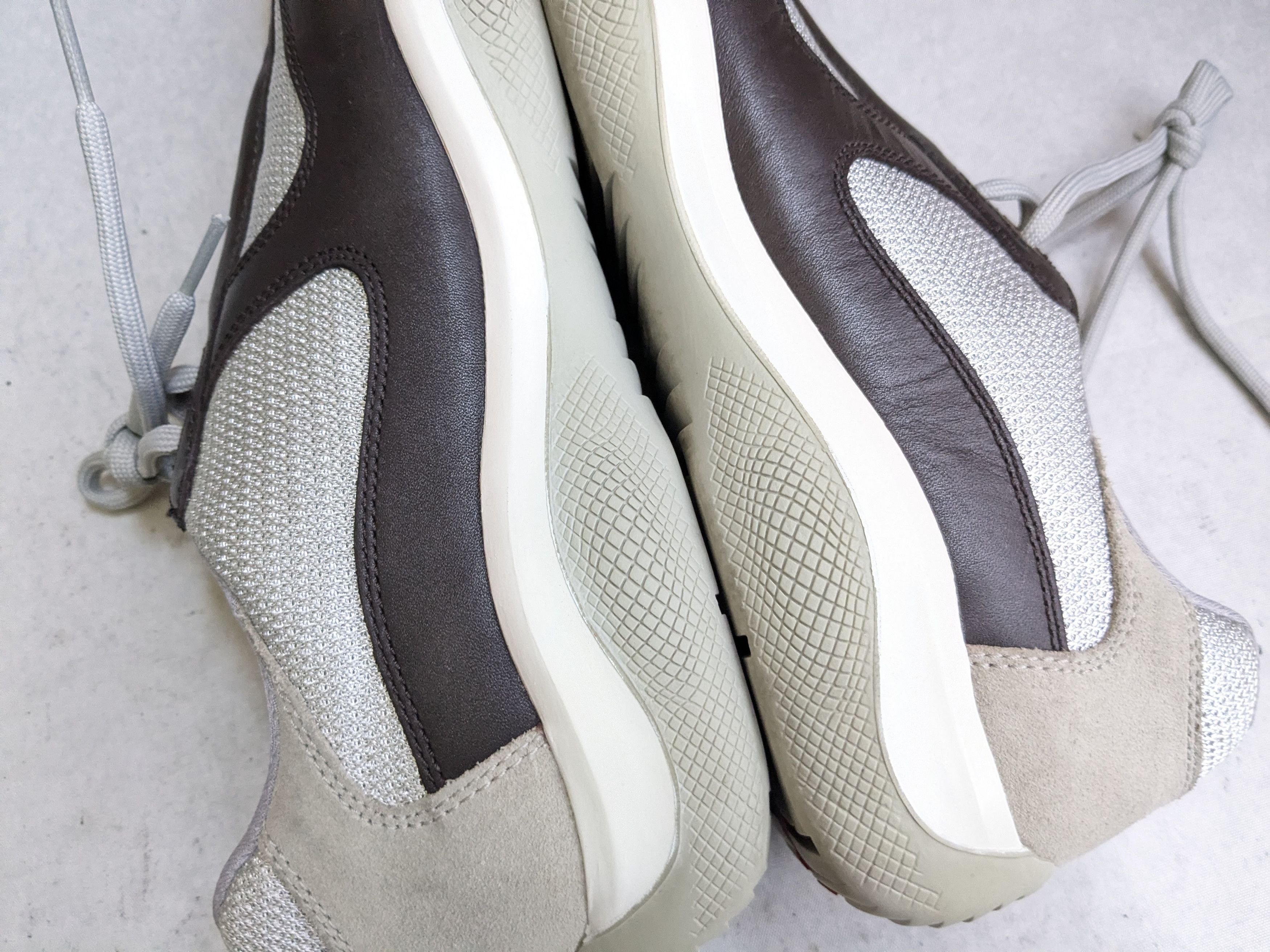 Prada Prada America's Cup Sneakers Brown Leather 11.5 Low Top Size US 11.5 / EU 44-45 - 12 Thumbnail