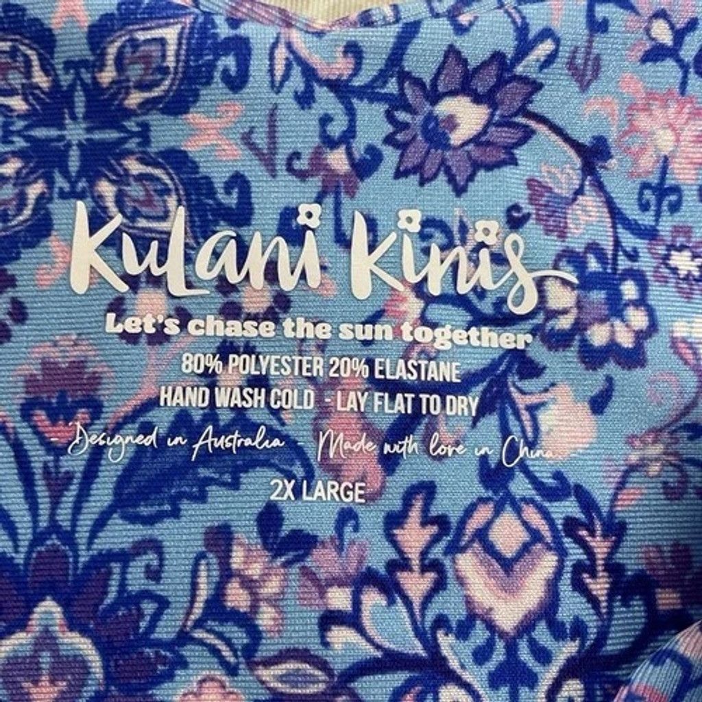 Other NWT Kulani Kinis Cheeky V Bikini Bottoms Santoriny Women 2XL Size ONE SIZE - 2 Thumbnail