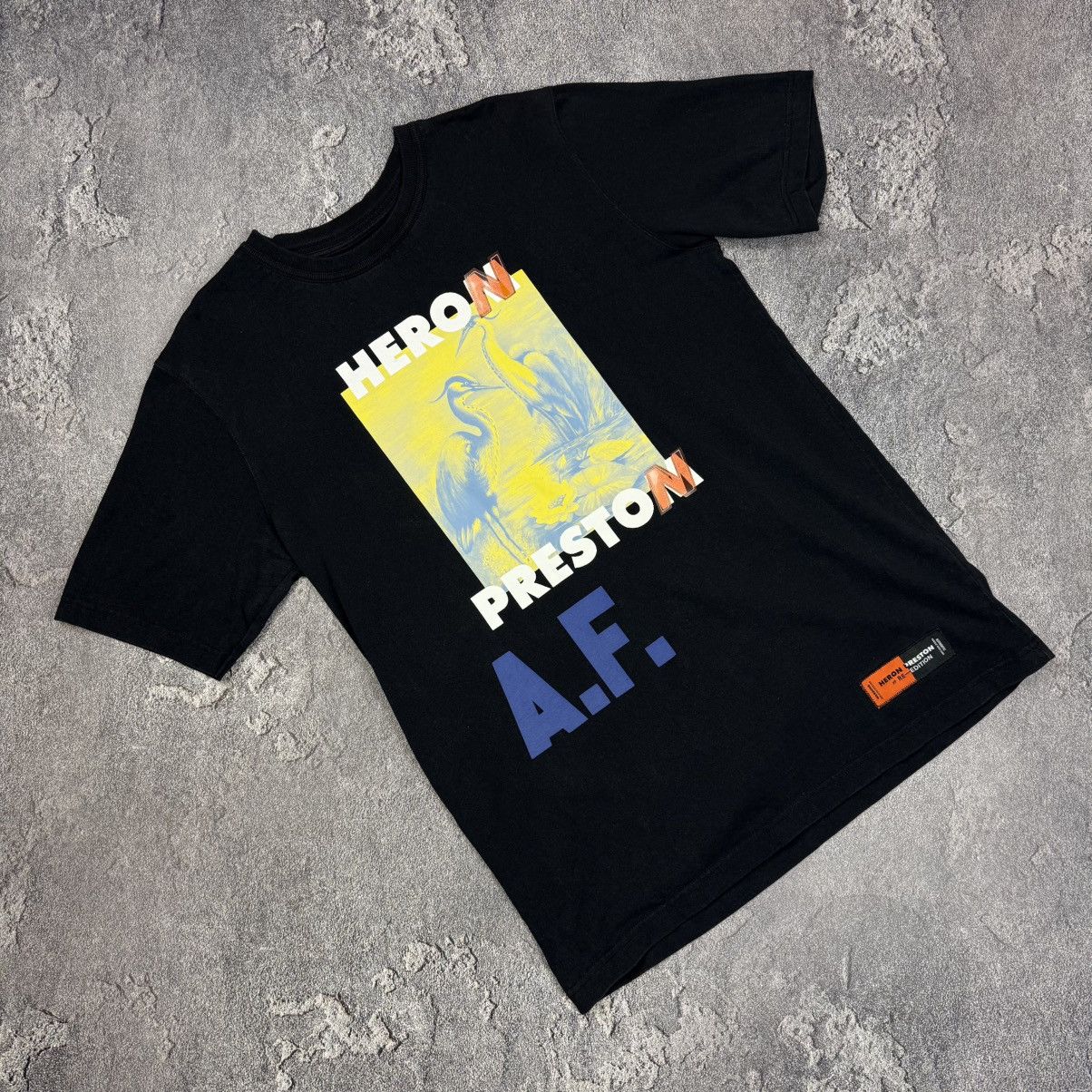 Heron Preston Heron Preston Oversized Tee T-shirt Graphic logo size M Size US M / EU 48-50 / 2 - 2 Thumbnail