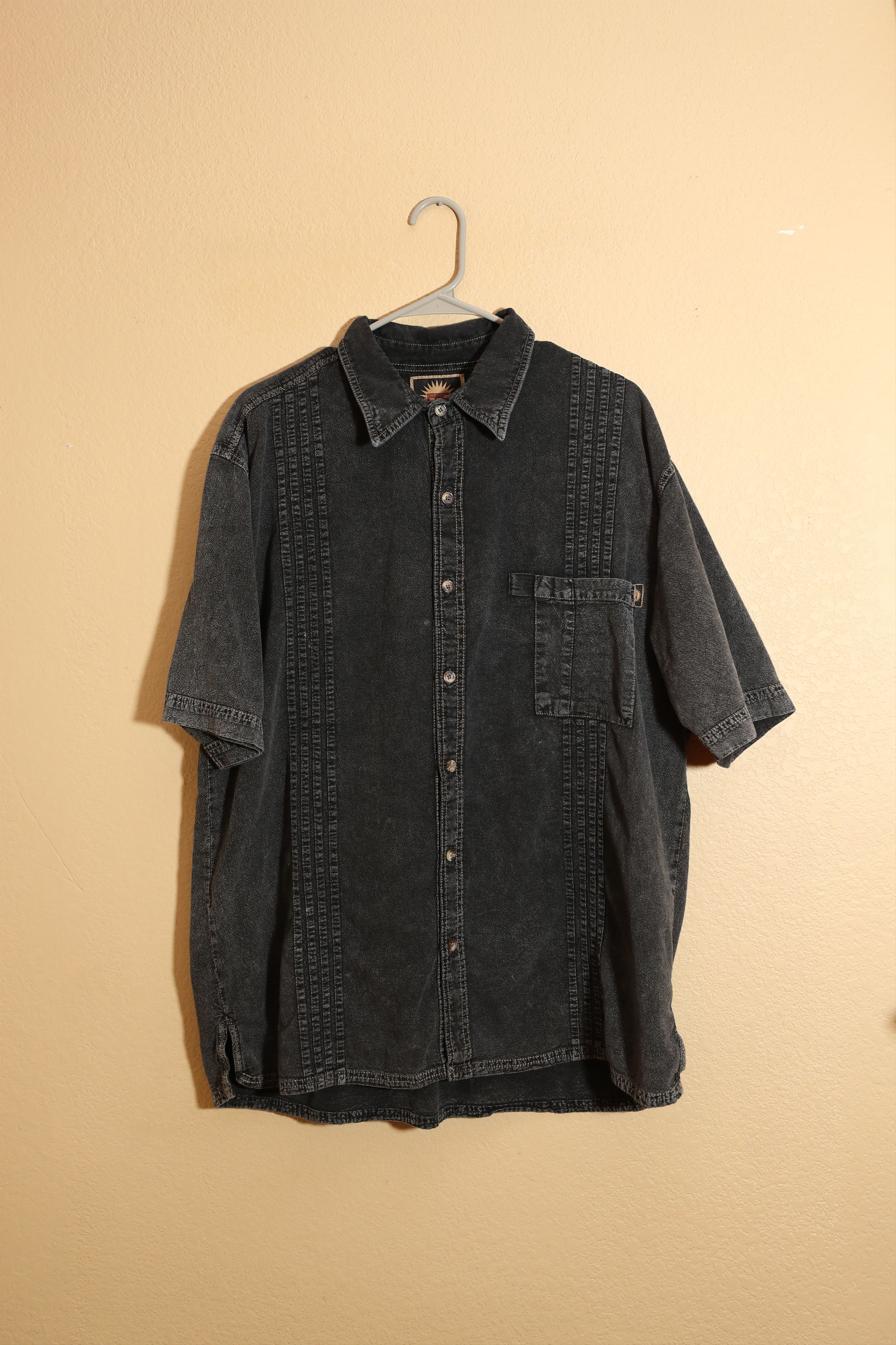 Vintage Farthest Point Casuals Grey Denim Button Up Shirt (L) Size US L / EU 52-54 / 3 - 1 Thumbnail