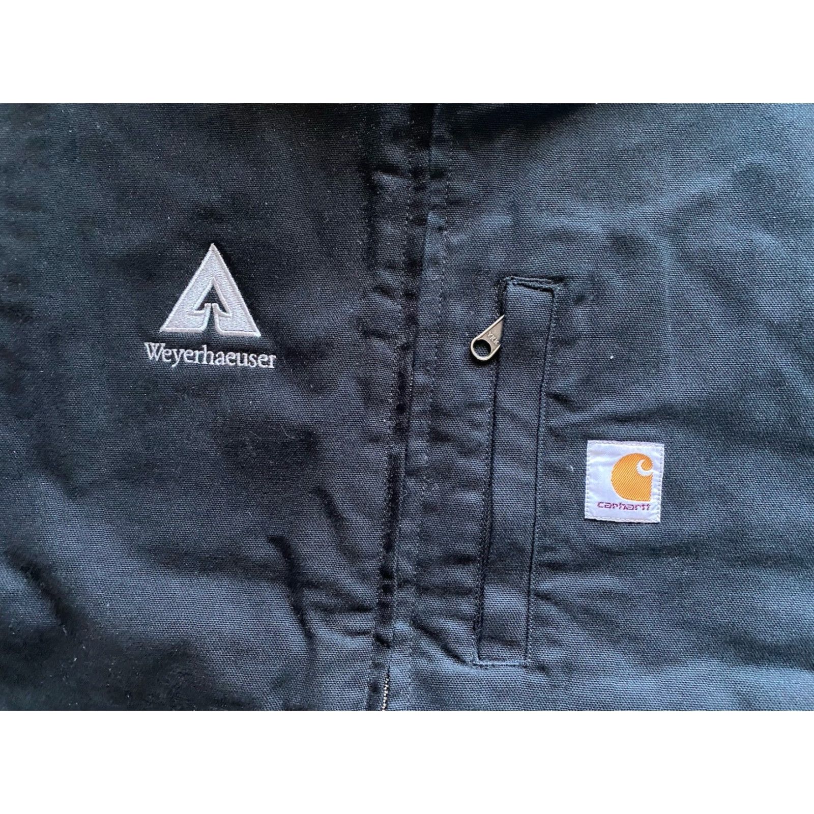 Carhartt Carhartt Vest XL Men Black Embroidered Sherpa Loose Fit 0V4277-M Size US XL / EU 56 / 4 - 4 Thumbnail