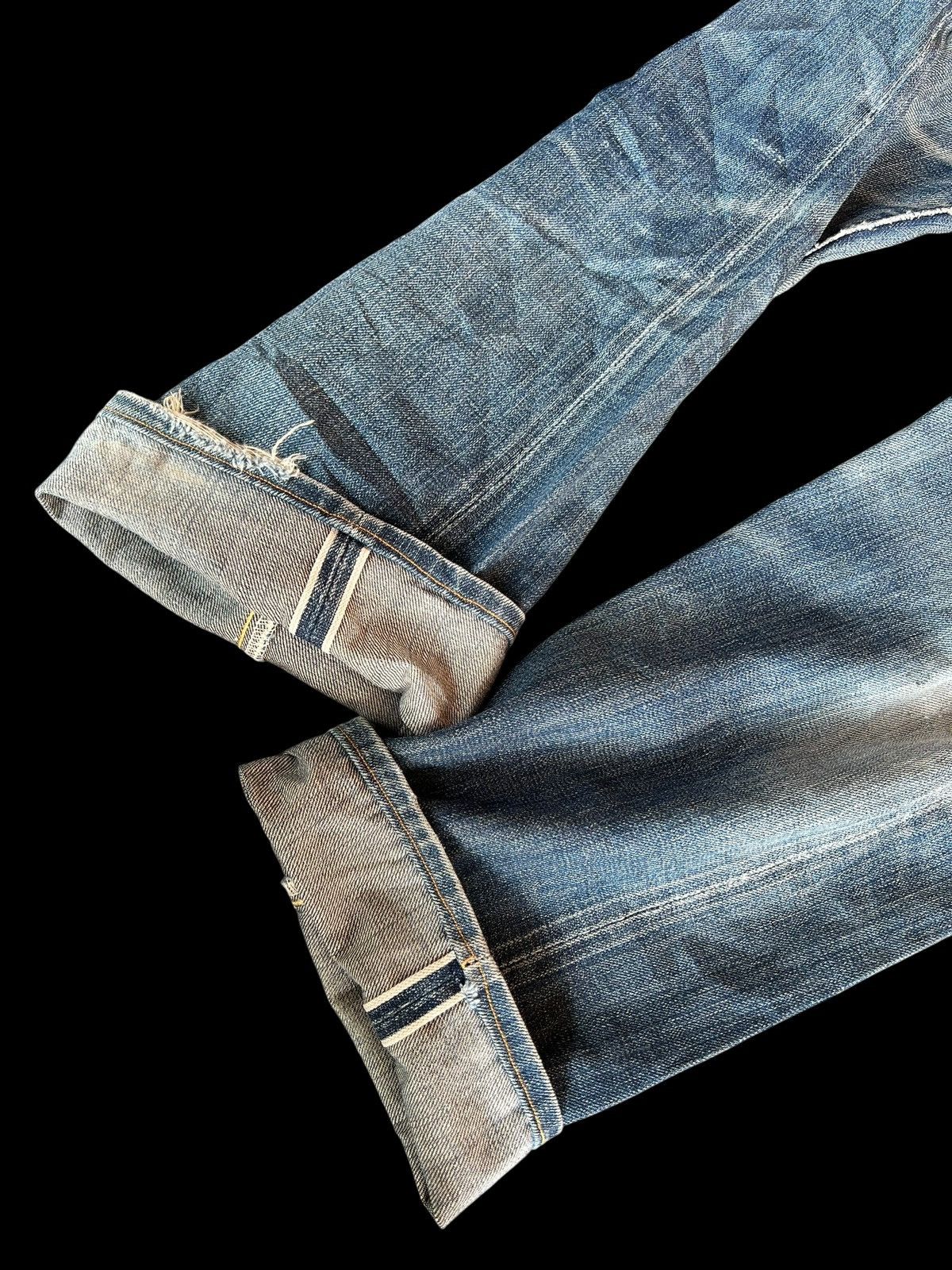 Levi's Vintage Distressed Levi’s 501 E LVC Selvedge Denim Jean Size US 32 / EU 48 - 9 Thumbnail