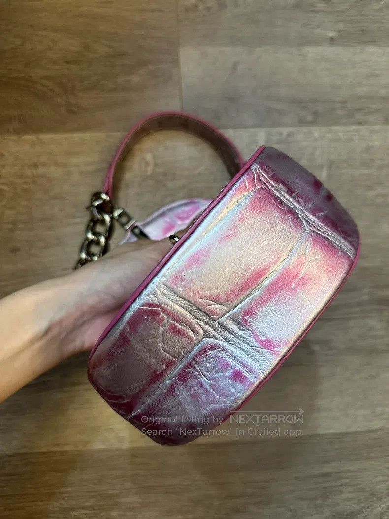 Vivienne Westwood Vivienne Westwood size os Cracked Pink Saddle Bag Size ONE SIZE - 5 Thumbnail