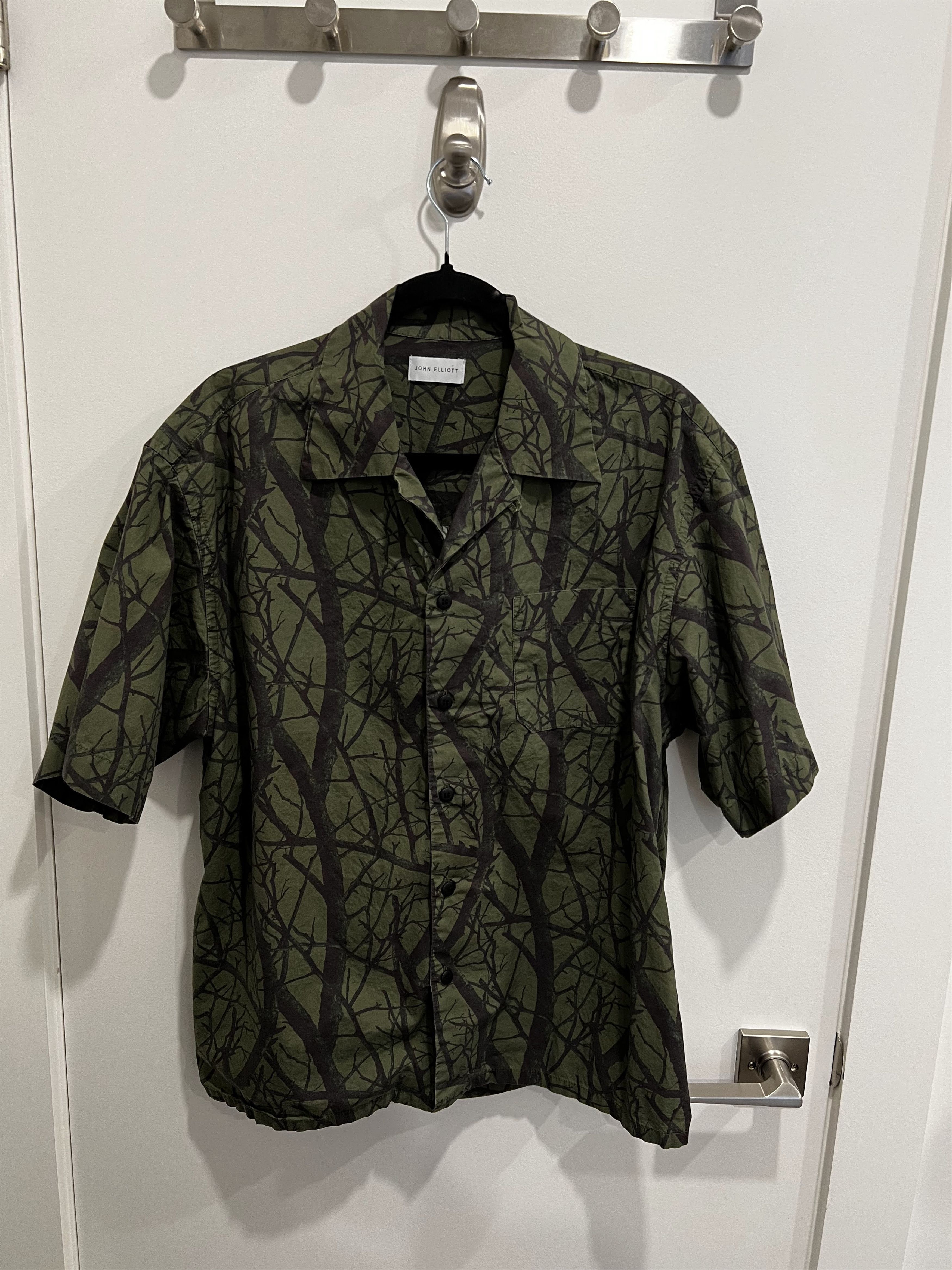 John Elliott John Elliott Camp Shirt “Duck Club Army” Size US L / EU 52-54 / 3 - 2 Thumbnail