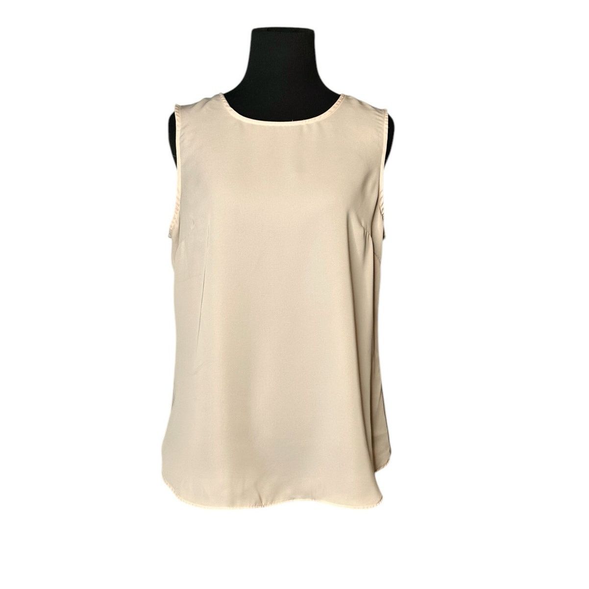 DKNY DKNY cream sleeveless cami blouse size Small Size S / US 4 / IT 40 - 1 Thumbnail
