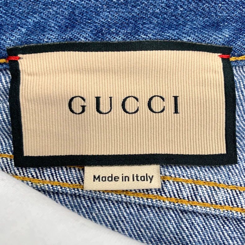Gucci Gucci Blue leather brand logo horse buckle jeans shorts 250 Size US 27 - 6 Thumbnail