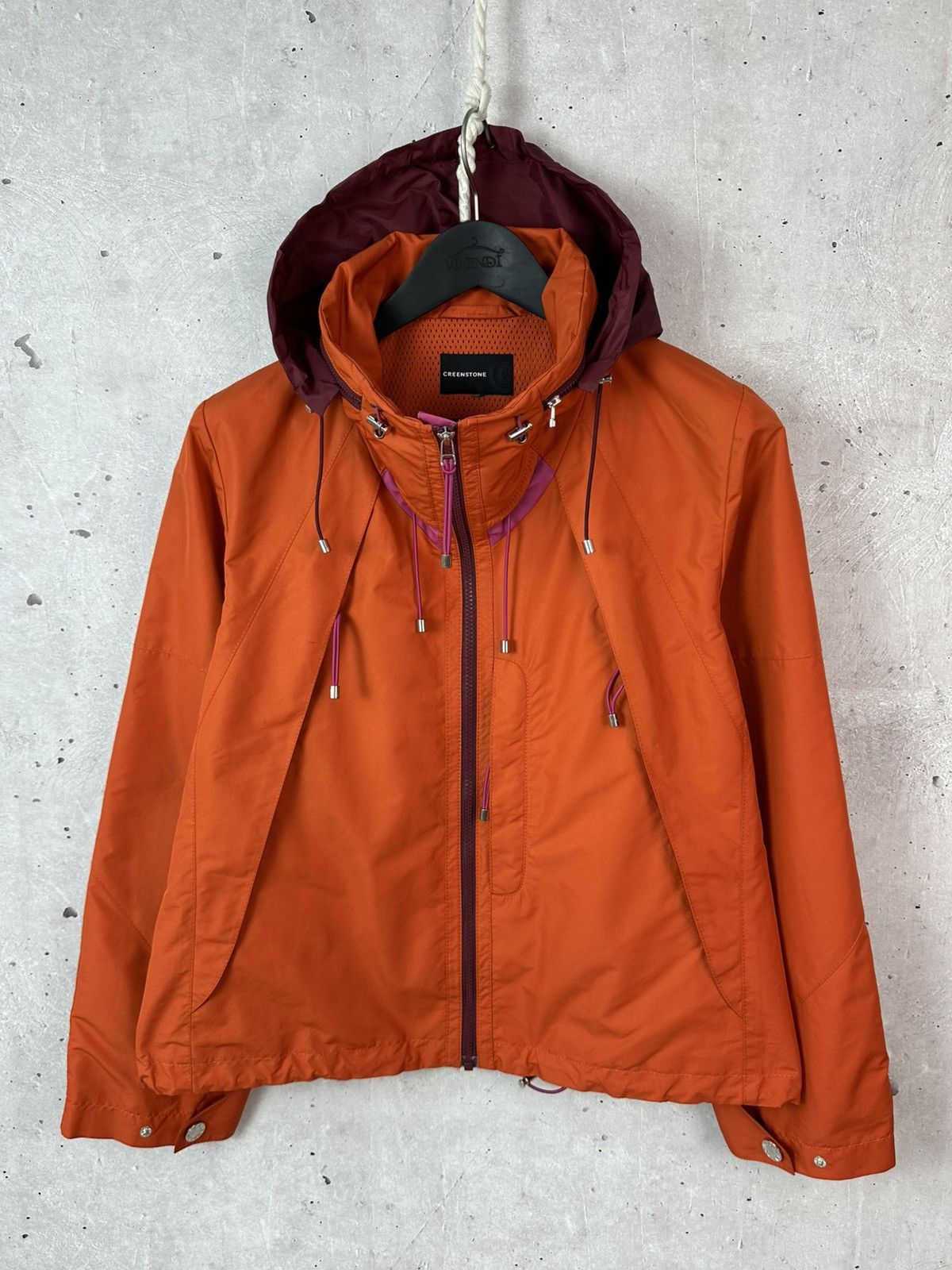 Other Creenstone Orange Nylon Full Zip Relaxed Women’s Jacket Size M / US 6-8 / IT 42-44 - 1 Thumbnail