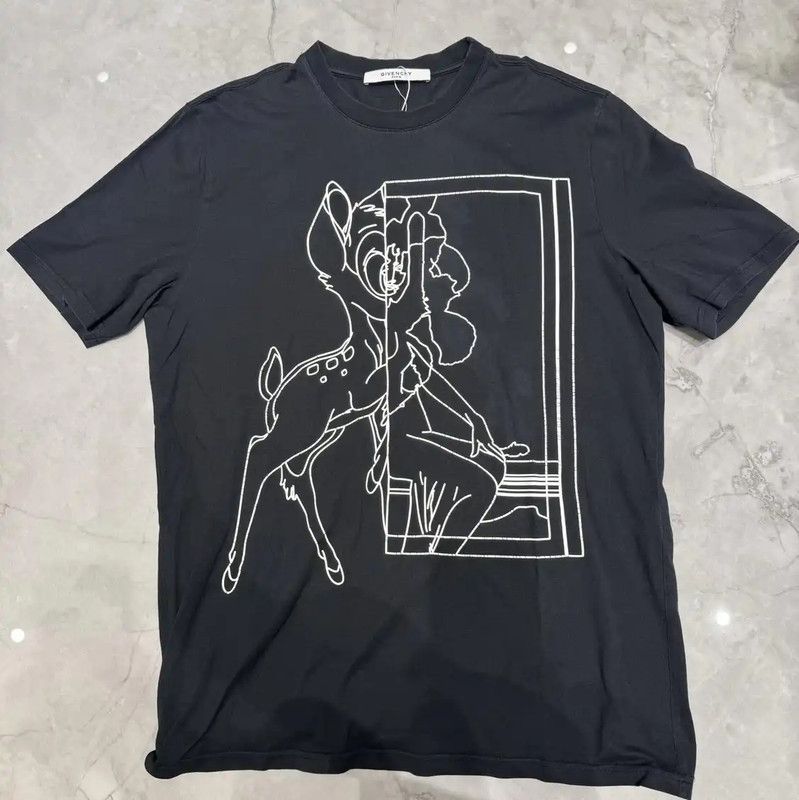 Givenchy Givenchy Black Graphic Cotton Short Sleeve T-Shirt 0089 Size M / US 6-8 / IT 42-44 - 1 Thumbnail