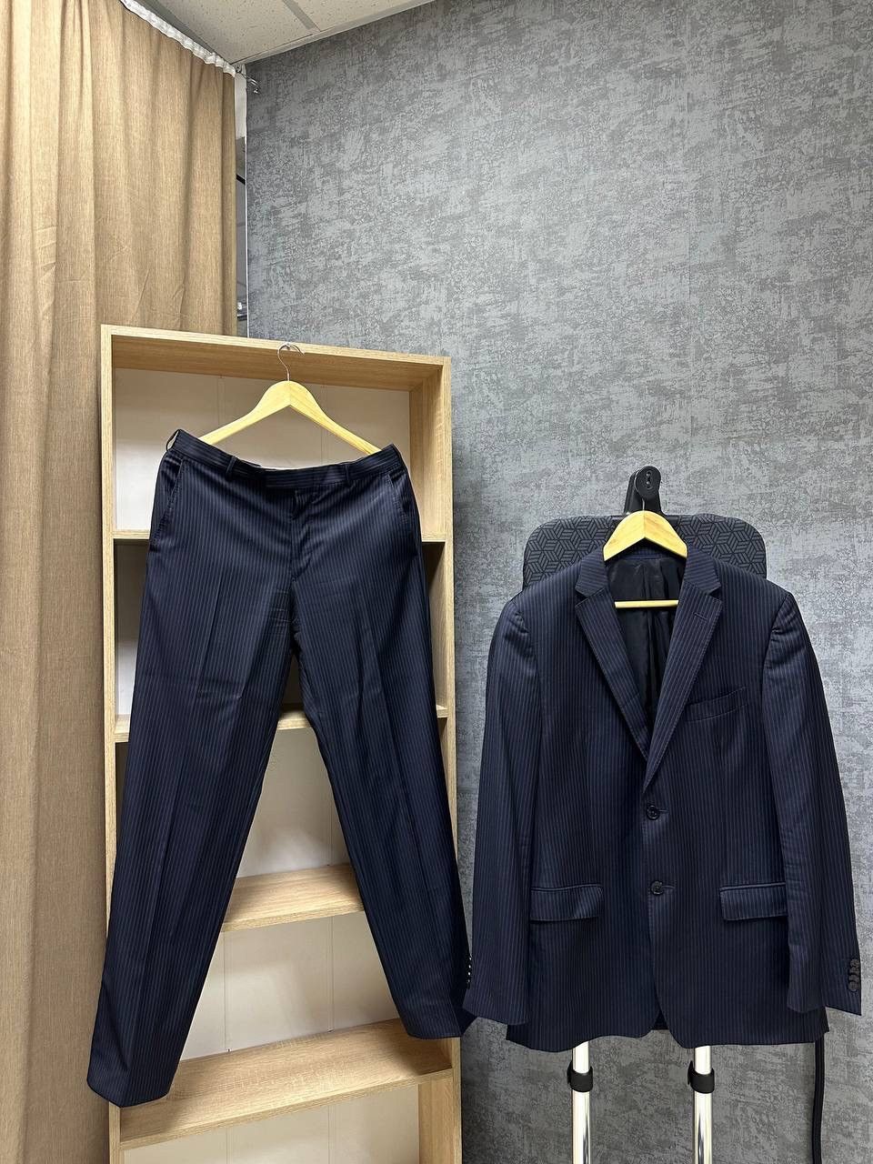 Vintage × Z Zegna Vintage Costume Pants And Blazer Z Zegna Suit Blue Size 38R - 2 Thumbnail