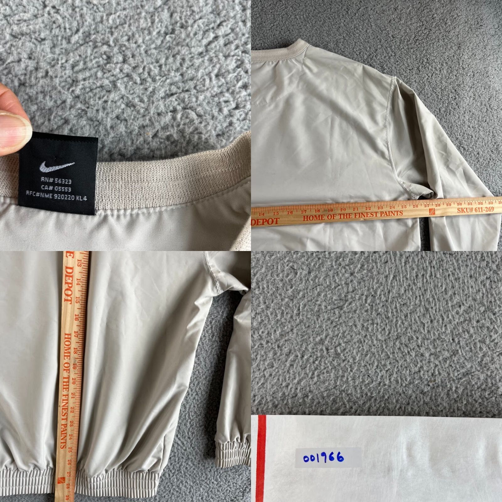 Nike VINTAGE Nike Jacket Mens Large Ivory Windbreaker Golf Outdoors Pullover Sweater Vtg Size US L / EU 52-54 / 3 - 9 Thumbnail