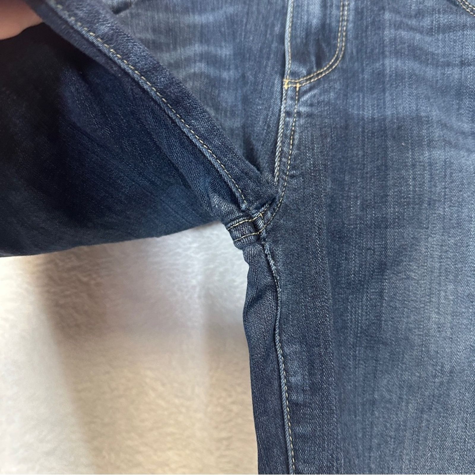 Paige Paige Verdugo Ankle Dark Wash Distressed Skinny Jeans Sz 29 Size 29" - 5 Thumbnail