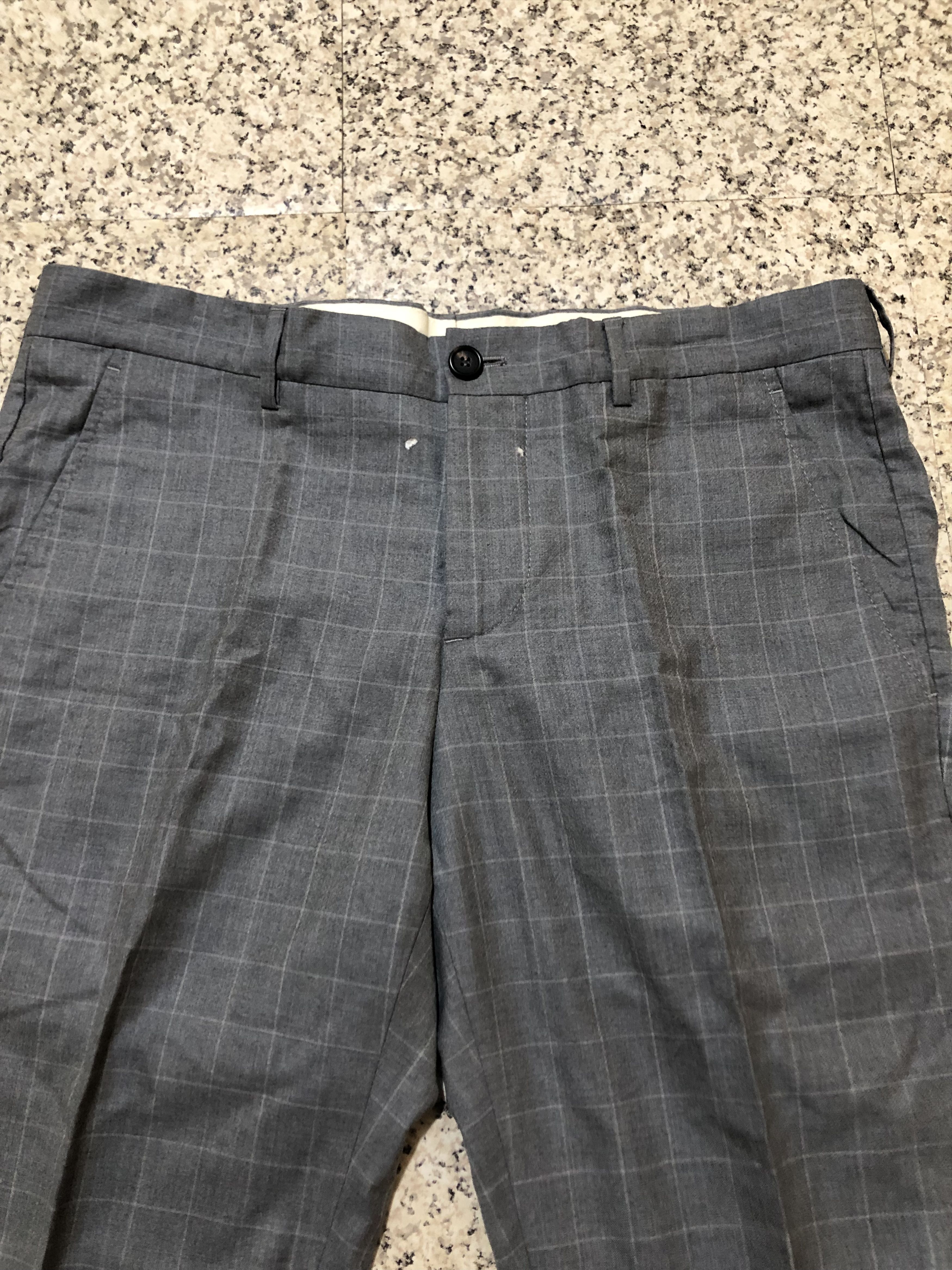 Brunello Cucinelli Brunello Cucinelli Windowpane Plaid Virgin Wool Trousers Size US 35 - 3 Thumbnail