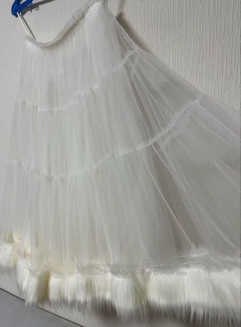 Comme des Garcons Comme Des Garcons size S White Vintage Mesh Skirt Size 22" - 6 Thumbnail