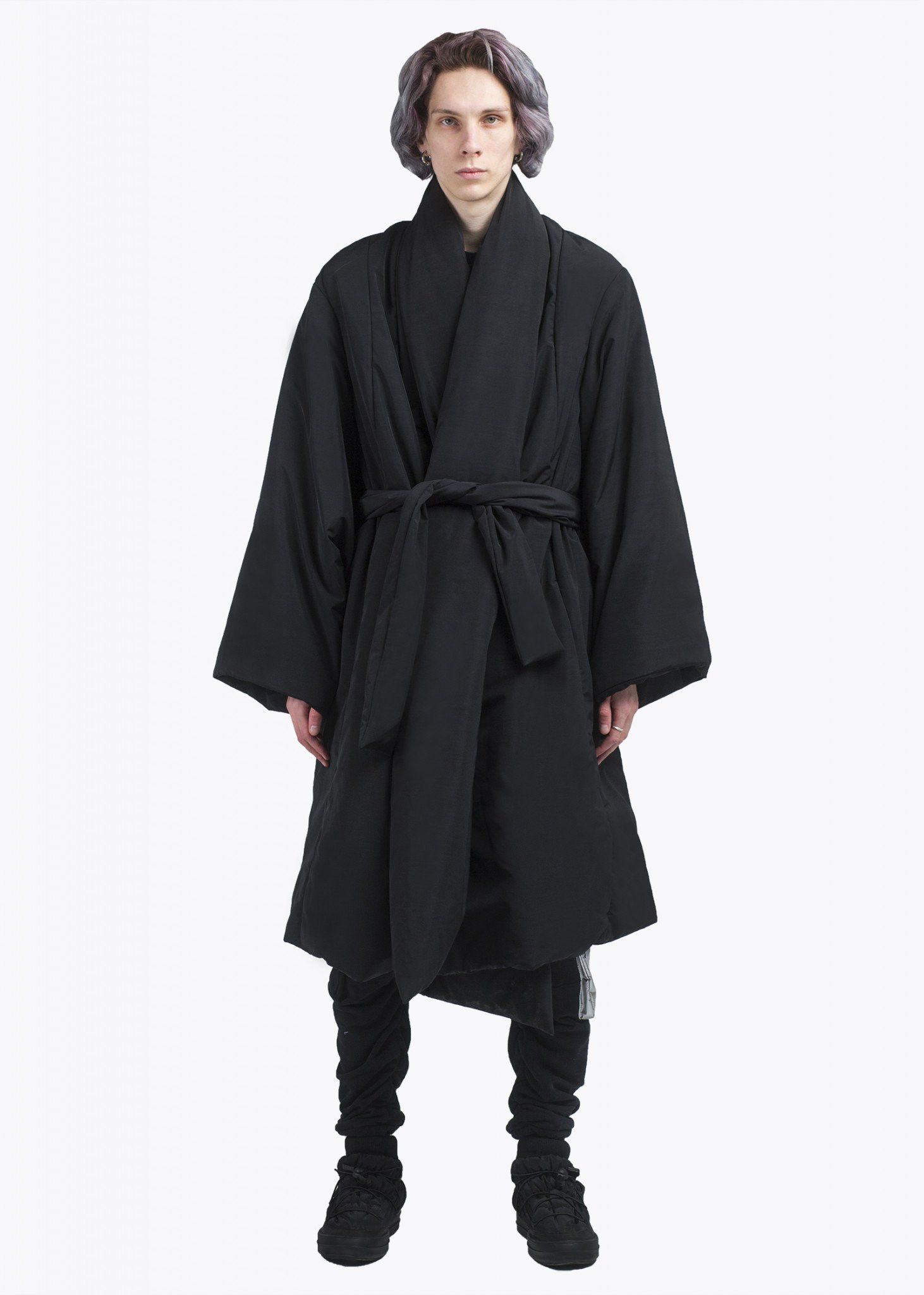 Bat Norton INSULATED JACKET KIMONO OVERSIZE. BLACK Size US L / EU 52-54 / 3 - 3 Thumbnail