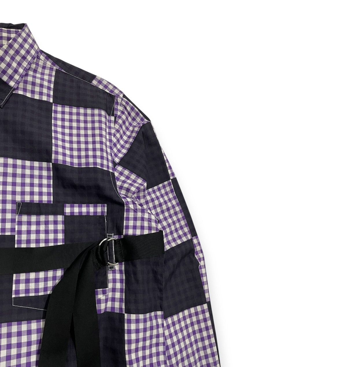Comme des Garcons Homme Plus SS01 “Duchamp” Checkered Bondage Shirt Size US M / EU 48-50 / 2 - 3 Thumbnail