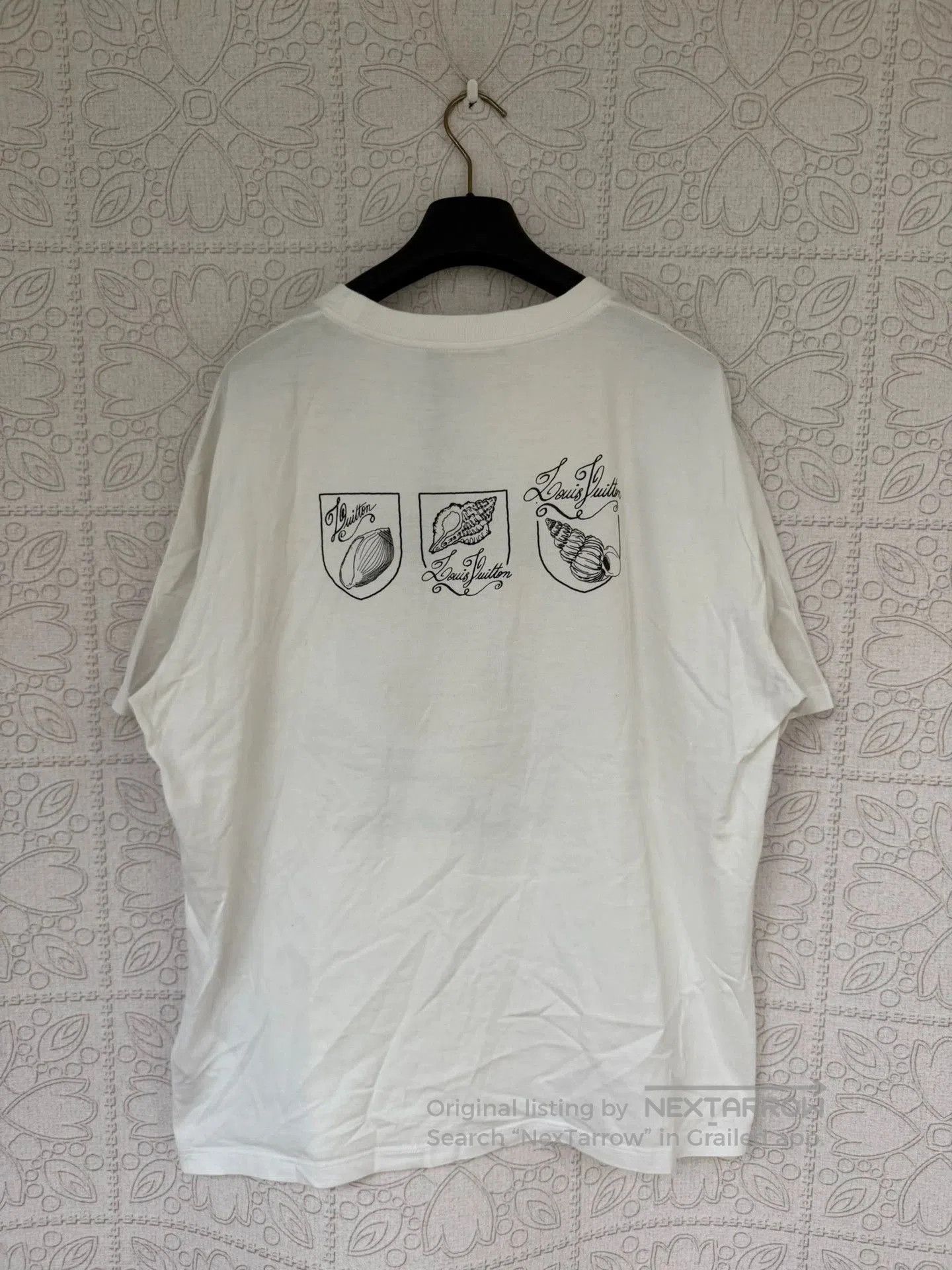 Louis Vuitton louis vuitton seashell embroidered short sleeve tee. Size XL / US 12-14 / IT 48-50 - 2 Thumbnail