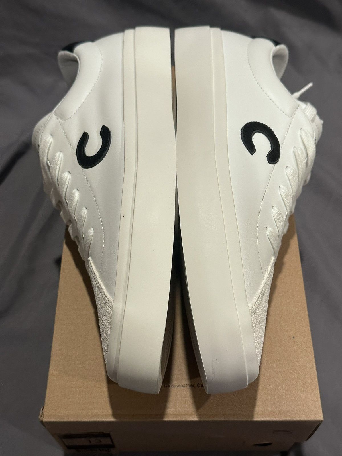 ClearWeather Clearweather Continental White Leather Sneakers size 13 Size US 13 / EU 46 - 5 Thumbnail