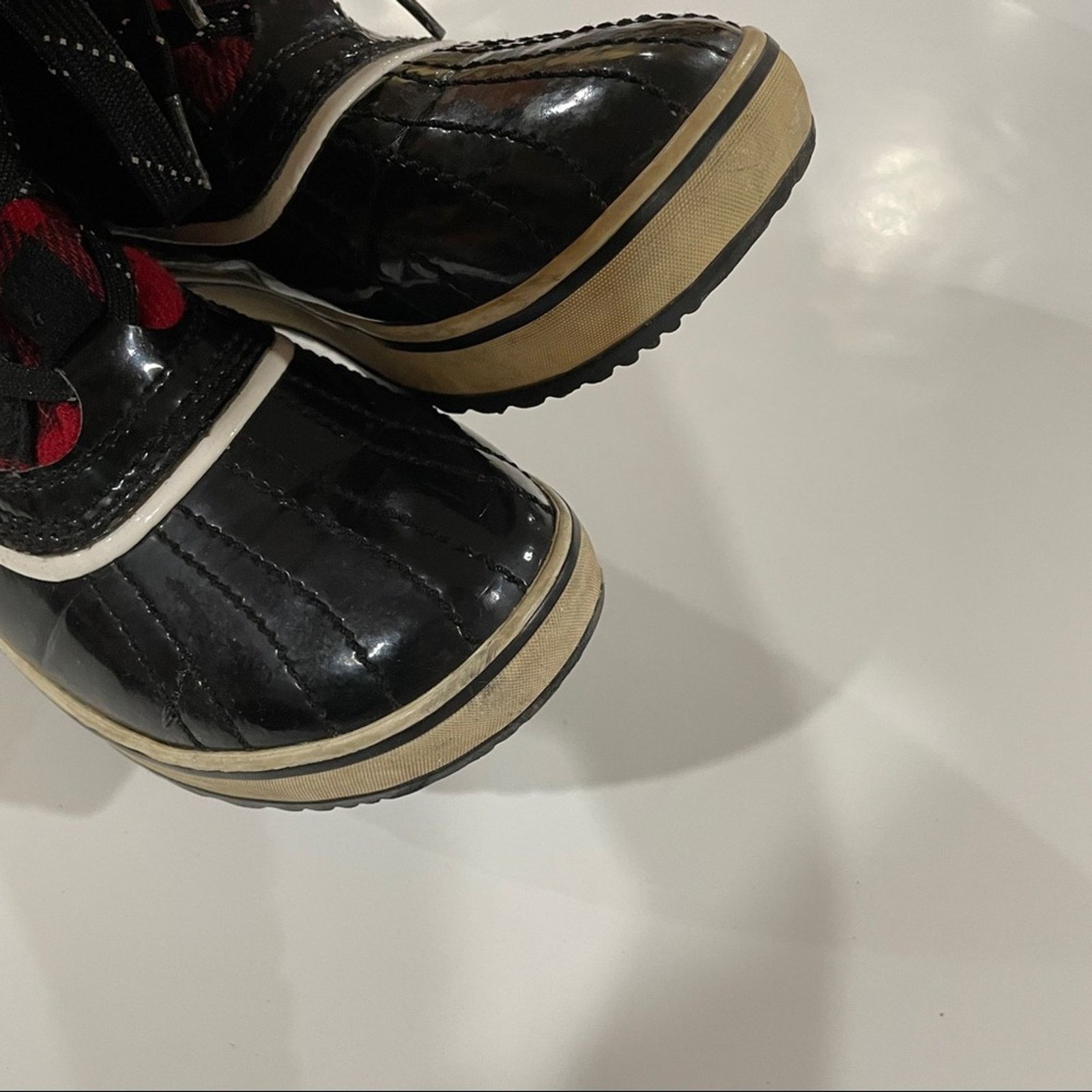 SOREL Sorel Out N About Red Buffalo Plaid Winter Rain Duck Boots Size US 9 / IT 39 - 8 Thumbnail