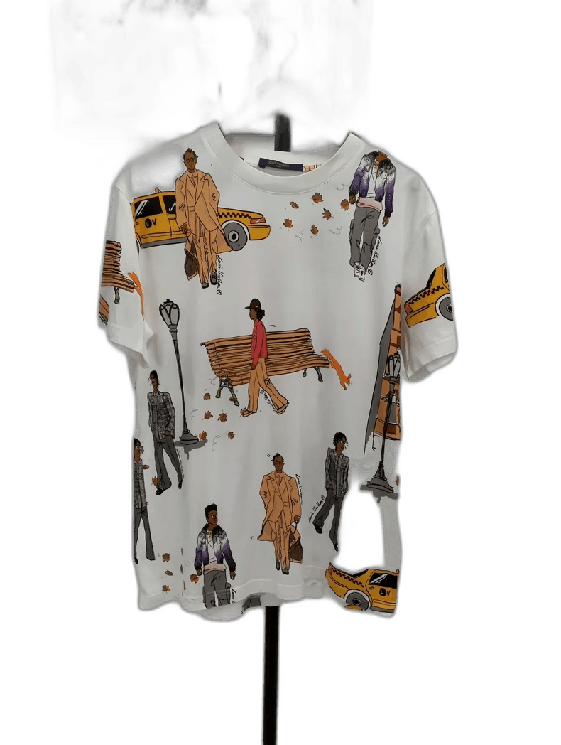 Louis Vuitton Louis Vuitton Graphic Print T-Shirt Size US M / EU 48-50 / 2 - 1 Thumbnail