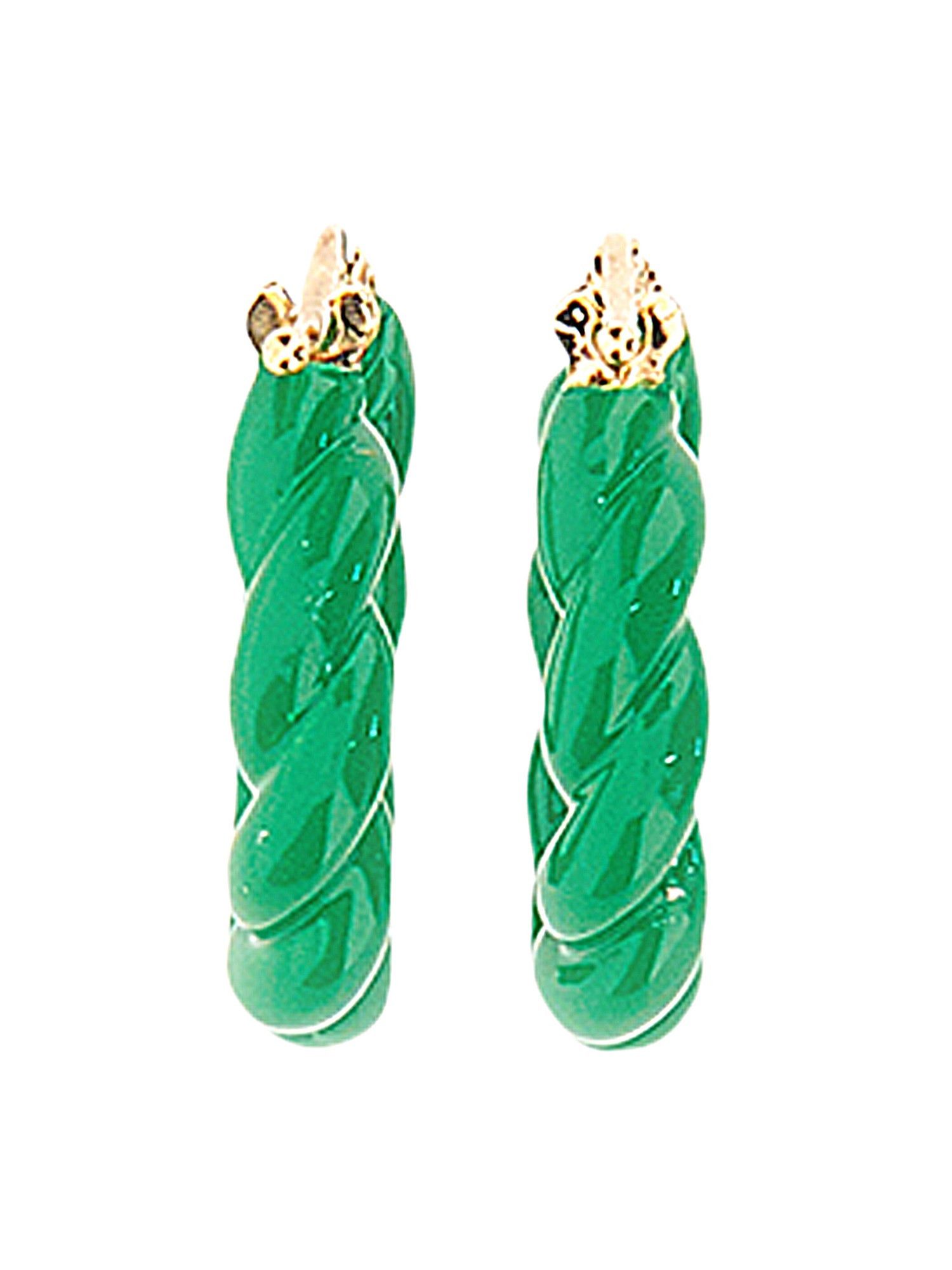 Bottega Veneta o1n1vont1124 Size: OS / Twist Earrings in Parakeet Size ONE SIZE - 2 Thumbnail