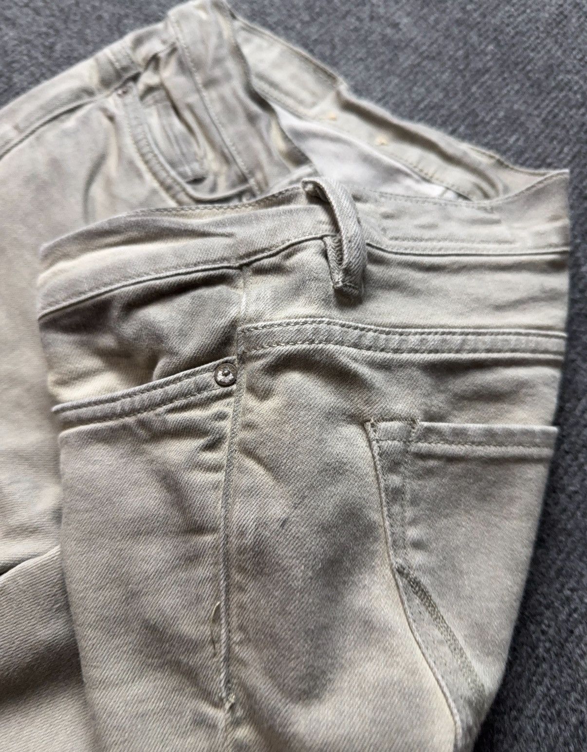 Allsaints AllSaints Grey Slim Jeans Rick style Minimal Stretch Denim Size 27" / US 4 / IT 40 - 19 Thumbnail